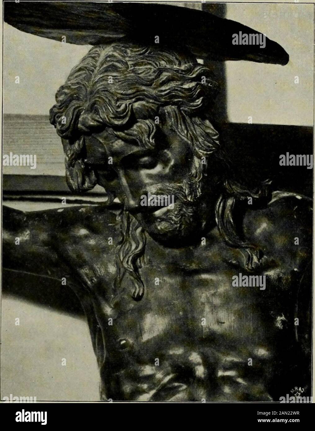 Donatello. Di Santi sulle porte in bronzo (figg. 92-95). Nel loro cuscinetto veryoutward sembrano seguire il consiglio dei Hamlets: Non sia troppo tameneone, ma lasci la vostra propria discrezione essere il vostro tutor: Adatti l'azione alla theword! Questo è proprio ciò che Donatello ha incarnato in questi uomini, heedlessof loro missione decorativa. Qui premono l'uno verso l'altro, e qui si allontanano al telaio stesso del pannello. Donatello non conosce l'orrore vacui. Ma la brillante vita fisica e psichica silenzatutte le obiezioni. Pannello per pannello potrebbe essere accompagnato dal testo di finestre di dialogo sempreverdi, ma questo sarebbe rich Foto Stock