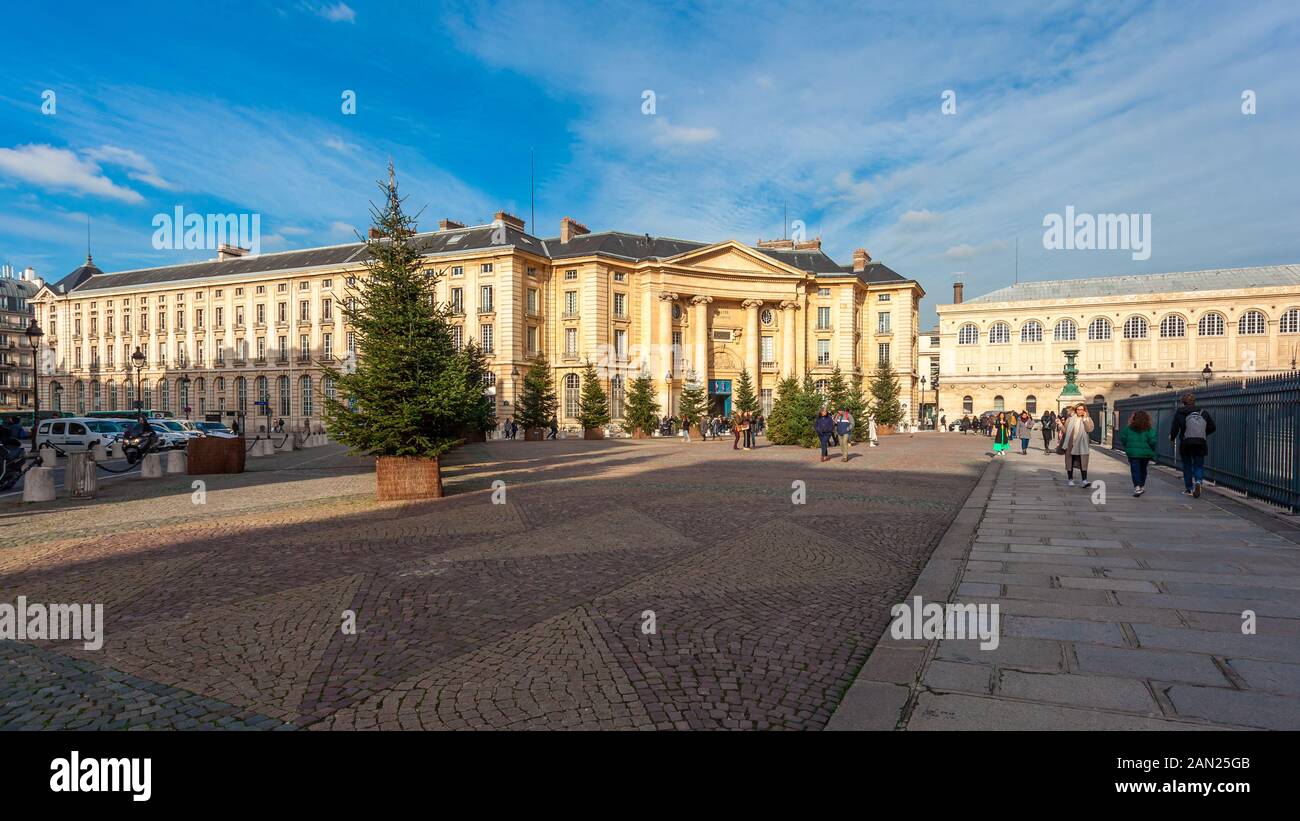 Parigi, Francia - 18.01.2019: Pantheon-Sorbonne università di Parigi. Foto Stock