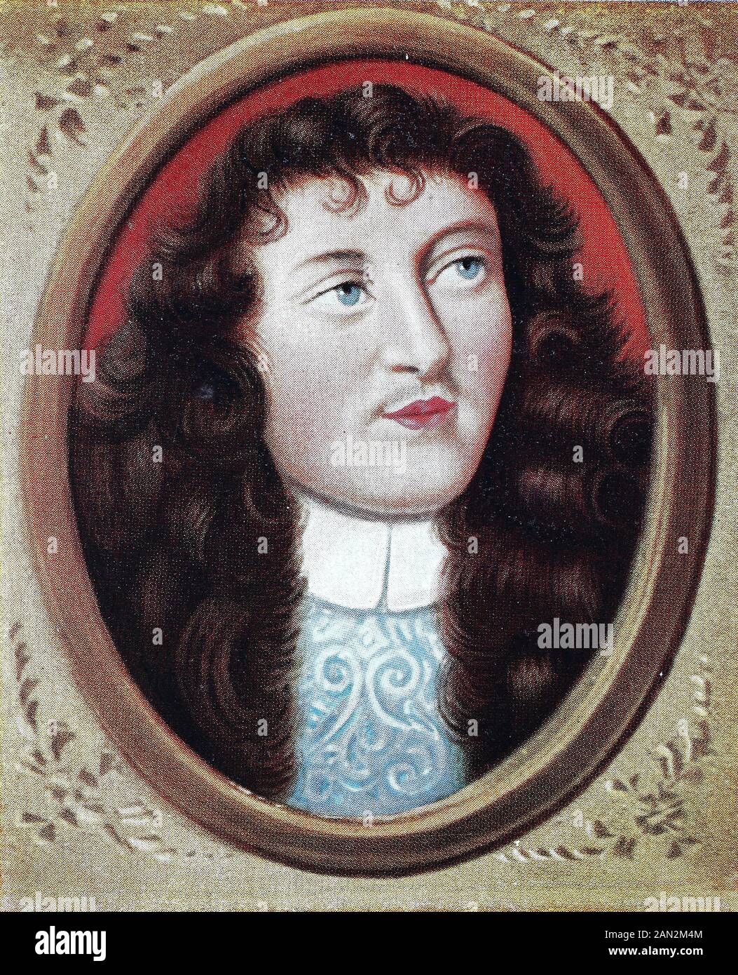 Nicolas Fouquet, marchese de Belle-Île, vicomte de Melun et Vaux, 27 gennaio 1615 – 23 marzo 1680, è stato il sovrintendente Delle Finanze in Francia dal 1653 al 1661 sotto il re Luigi XIV, / Nicolas Fouquet, Marquis de Belle-Île, Vizekönig von Melun und Vaux, 27. Gennaio 1615 - 23. März 1680, guerra von 1653 bis 1661 unter König Ludwig XIV. Der Superintendente für Finanzen in Frankreich, Historich, digitale migliorata riproduzione di un originale del 19th secolo / digitale Reproduktion einer Originalvorlage aus dem 19. Jahrhundert Foto Stock