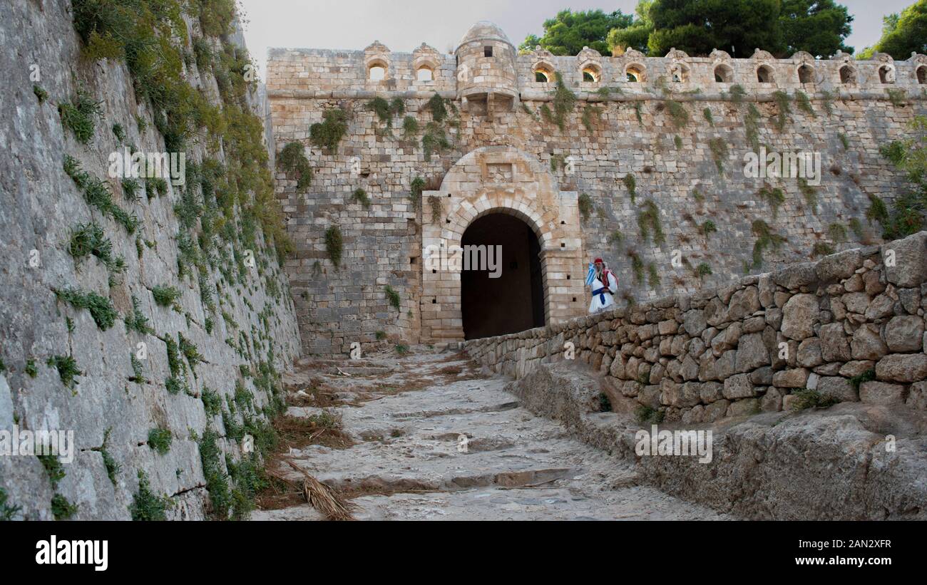 Rethymno Fortress Eastern Gate Complex Foto Stock