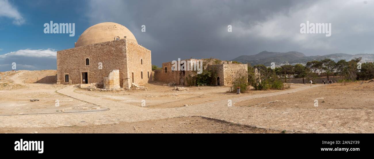 Fortezza Di Rethymno Moschea Sultan Ibrahim Khan Foto Stock