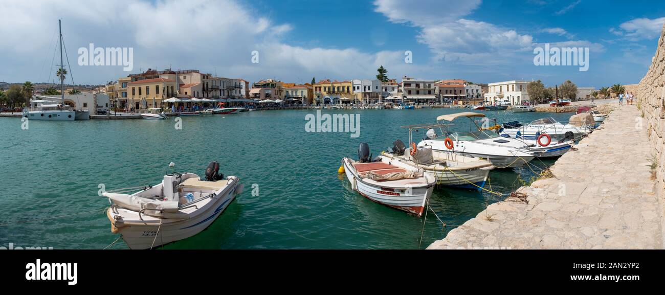Porto veneziano di Rethymno Foto Stock