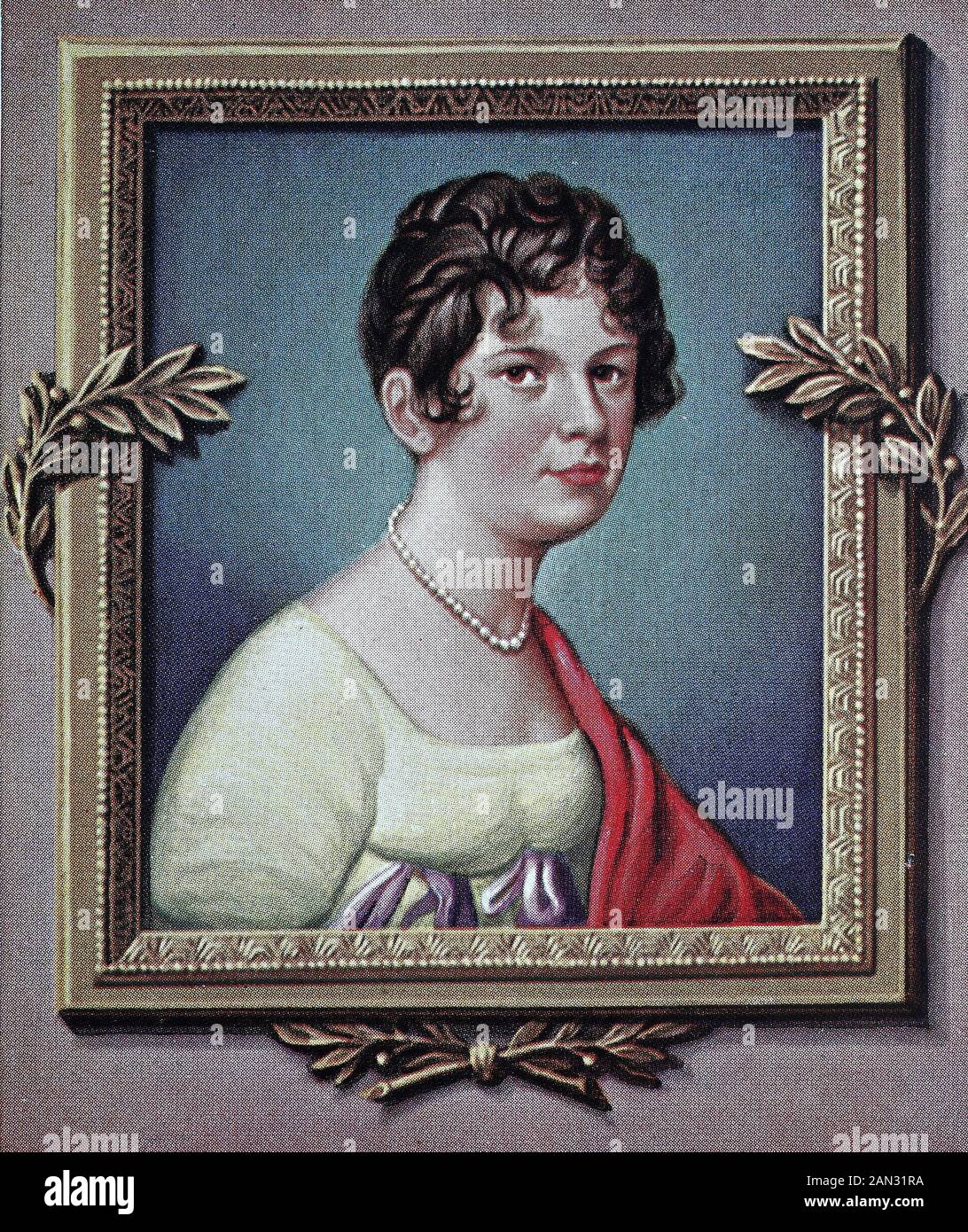 Catherine Hübscher, Goldbach-Altenbach, 2 febbraio 1753 - 1835, è stata Una Prima nobildonna dell'Impero francese, maréchale Lefebvre e duchesse de Dantzig con il suo matrimonio con François Joseph Lefebvre. Catherine Huchscher, Maréchale Lefebvre Duchesse De Dantzig. È conosciuta più bene dal suo soprannome di Madame Sans-Gêne, / Catherine Hübscher, Goldbach-Altenbach, 2. Febbraio 1753 - 1835, guerra eine Adlige des Ersten Französischen Reiches, Marschallin Lefebvre und Herzogin von Dantzig durch ihre Ehe mit François Joseph Lefebvre. Catherine Huchscher, Maréchale Lefebvre Duchesse De Dantzig. Am bekanntesten ist sie u Foto Stock