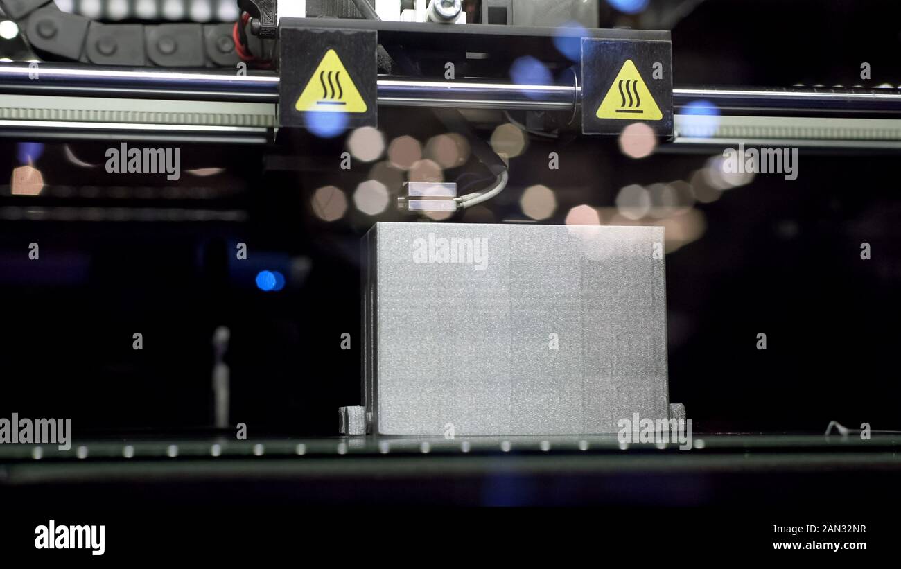 3d del processo di stampa, robotizzazione di strutture di produzione, le innovazioni del futuro Foto Stock