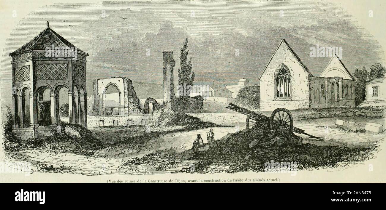 L'illustrazione : rivista universale . -des Les quelques arbres quon y a plantés ne sont pas destt- i acquérir de grandes dimensionslâtiments. Puis, il manque une cdu gazon, ce sont des fleurs, cesrre, dont lapicl nous ,1 nous sortons pnurqi ar ils masque t, n De le bas de les heures de nos ruelalaile, à un homme tit sur lui la vue de laz avec nous quon les resde ailins,enfu-ement ?rihireit ox- st planté darbres, il est vrai , et pourra devenir une jolie promenade; mais comme elle seraplée hors de lenceinte des bâtiments, elle ne serviraqua une partie îles malades. aux convalescenti, et nous Foto Stock