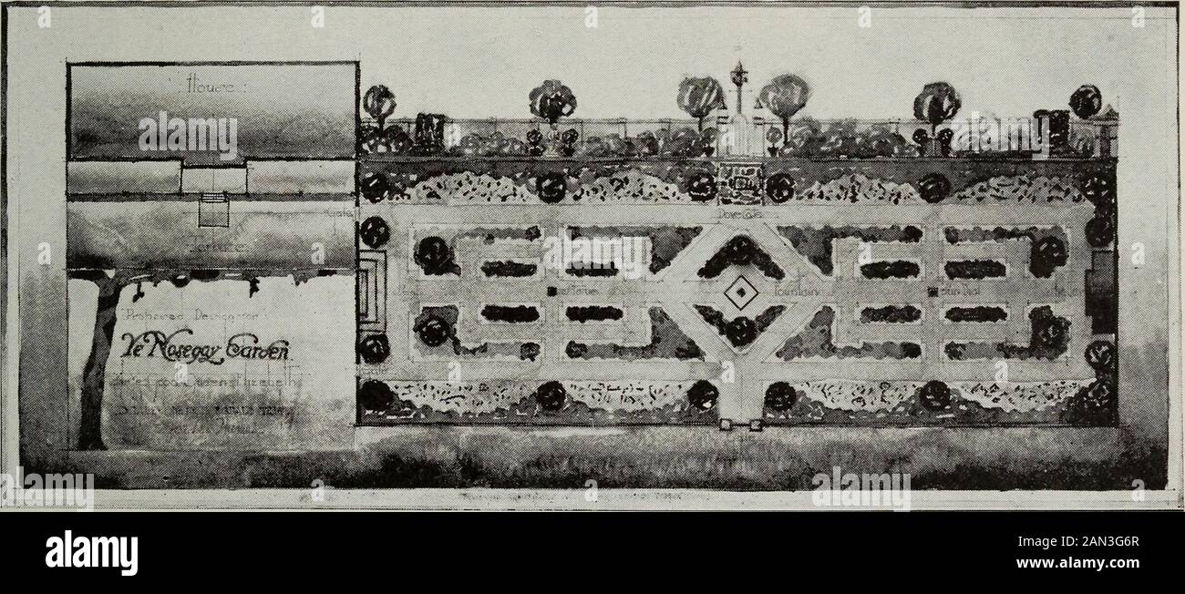 Il Reptonian 1917: Una pubblicazione annuale rappresentante del lavoro nel corso professionale di giardinaggio di paesaggio all'università dell'Illinois. ^^ CLIZAP^ J FJR da 1 ora D6JV. Un Giardino Elisabettiano Gertrude Sawyerj. Thomas Ottanta LA R costruzione ept oniana del 1917 I corsi di costruzione del dipartimento coprono tutte le classi di lavoro da trovare nella pratica paesaggistica. Questo lavoro è organizzato sotto cinque mainheads; rilievi, costruzione di ingegneria, strade e pavimentazioni, plantingplans e dettagli del giardino. Un corso preliminare è dato che copre il campo di indagine di paesaggio-ing, in cui pract Foto Stock