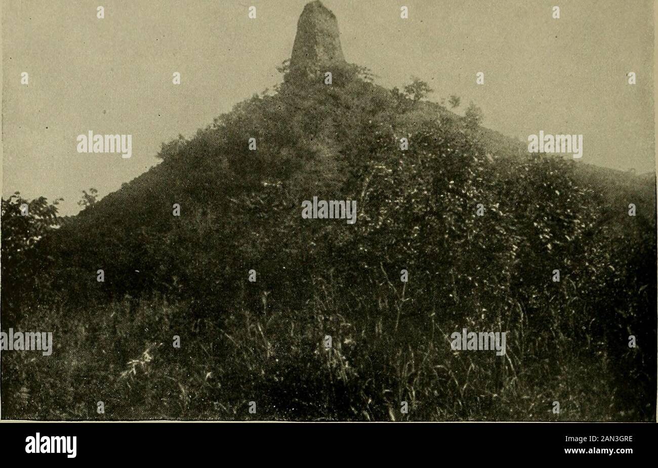 Relazione annuale del Consiglio di Amministrazione dello Smithsonian Institution . 2. Sulla Yalu, 80 Miglia da Antung. Smithsonian Report, 1919.-Sowerby. Piastra 4.. I. Chimney Rock a Yen-tung-la-tzu, fiume Sungari, vicino Alla Foce di Hui-fa ho. Foto Stock