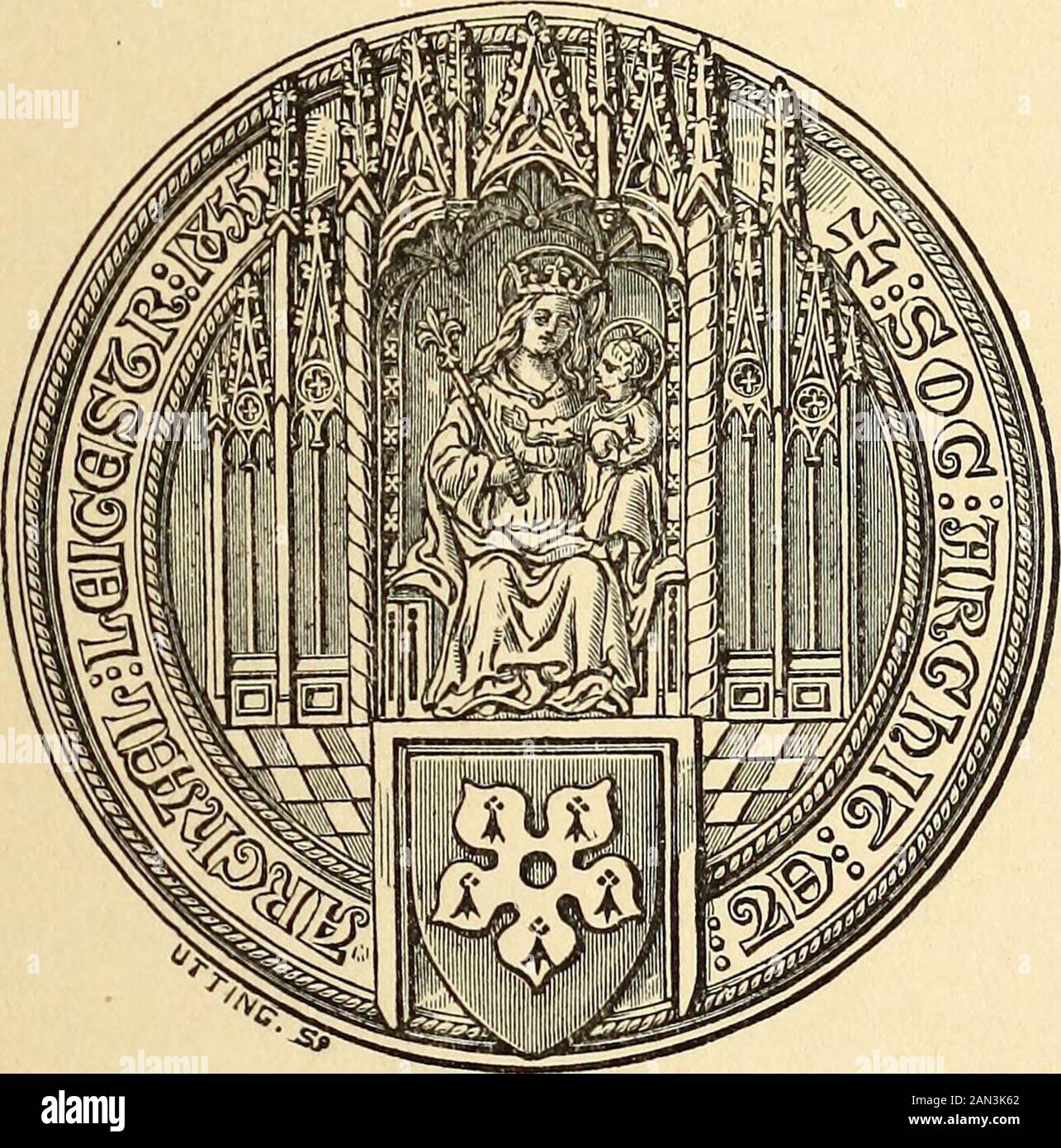 Transazioni della Leicestershire Architectural and Archaeological Society . pence.[se inviato per errore per essere restituito a Messrs. Clarke & Hodgson,5, porta Gallowtree, Leicester.] COLLEZIONE DI GENEALOGIA Pubblicazioni della Leicestershire Architecturaland Archaeological Society. Le Sue Transazioni dal 1855 (Illustrato), Vols. I. a VI.inclusive: in Cloth Antique, Prezzo 16s. (O ai membri 10s. 6D.)ogni volume. O in Venticinque parti, 3s. 6D. Ciascuno ; toMembers 2s. 6d. Qualsiasi Parte può essere stata singolarmente; eccetto le parti del Vol. V., che possono essere avute solo in serie complete delTransactions. Referti e Pape Foto Stock