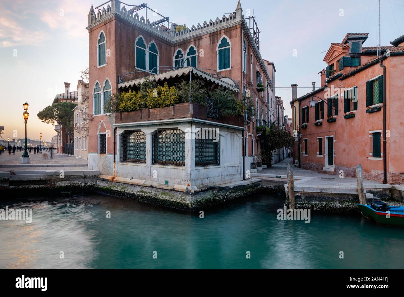 Canali e viuzze di Venezia, Venezia Italia Foto Stock