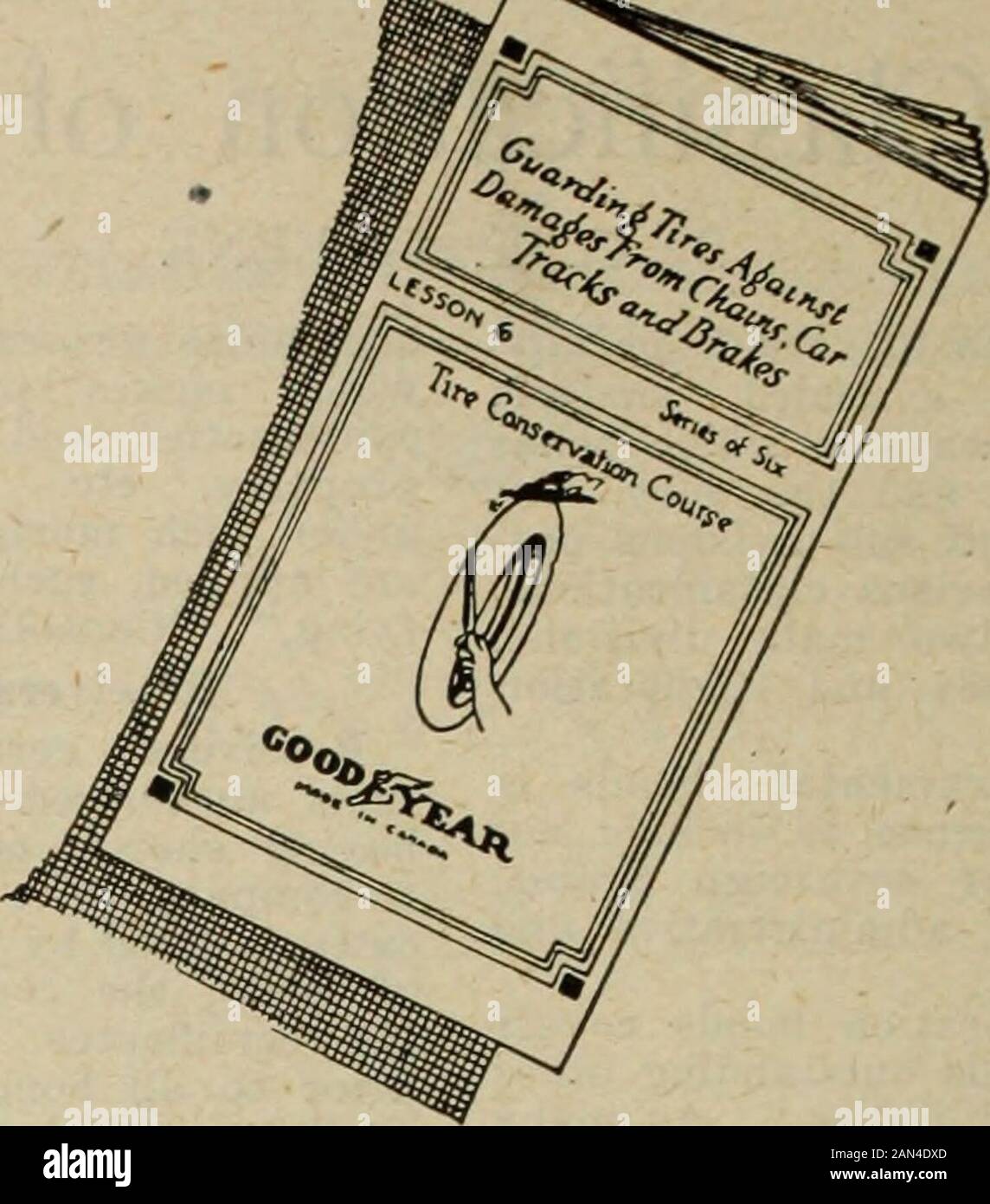 Rivista Farmer (gennaio-dicembre 1920). 11 Croo jfl Service Station il Goodyear Tire Conservation Course, in6 Lessons, è un'enciclopedia in miniatura di pneumatici-saving, che delinea per il beneficio del motore-ist le cose che dovrebbe fare per prevenire pneumatici in-giurie, e per curare quelle lesioni se si verificano. Lo scopo specifico di Itsè quello di aiutare a spremere l'ultimo mileout degli pneumatici. Il corso è parallelo alla manutenzione del concessionario Goodyear ServiceStation. Egli, inoltre, vi spiegherà la pre-sovvenzione e le cure per, tagli del battistrada, sotto-gonfiaggio, ruote fuori linea, bolle di sabbia, rotture di tessuto; lui Foto Stock