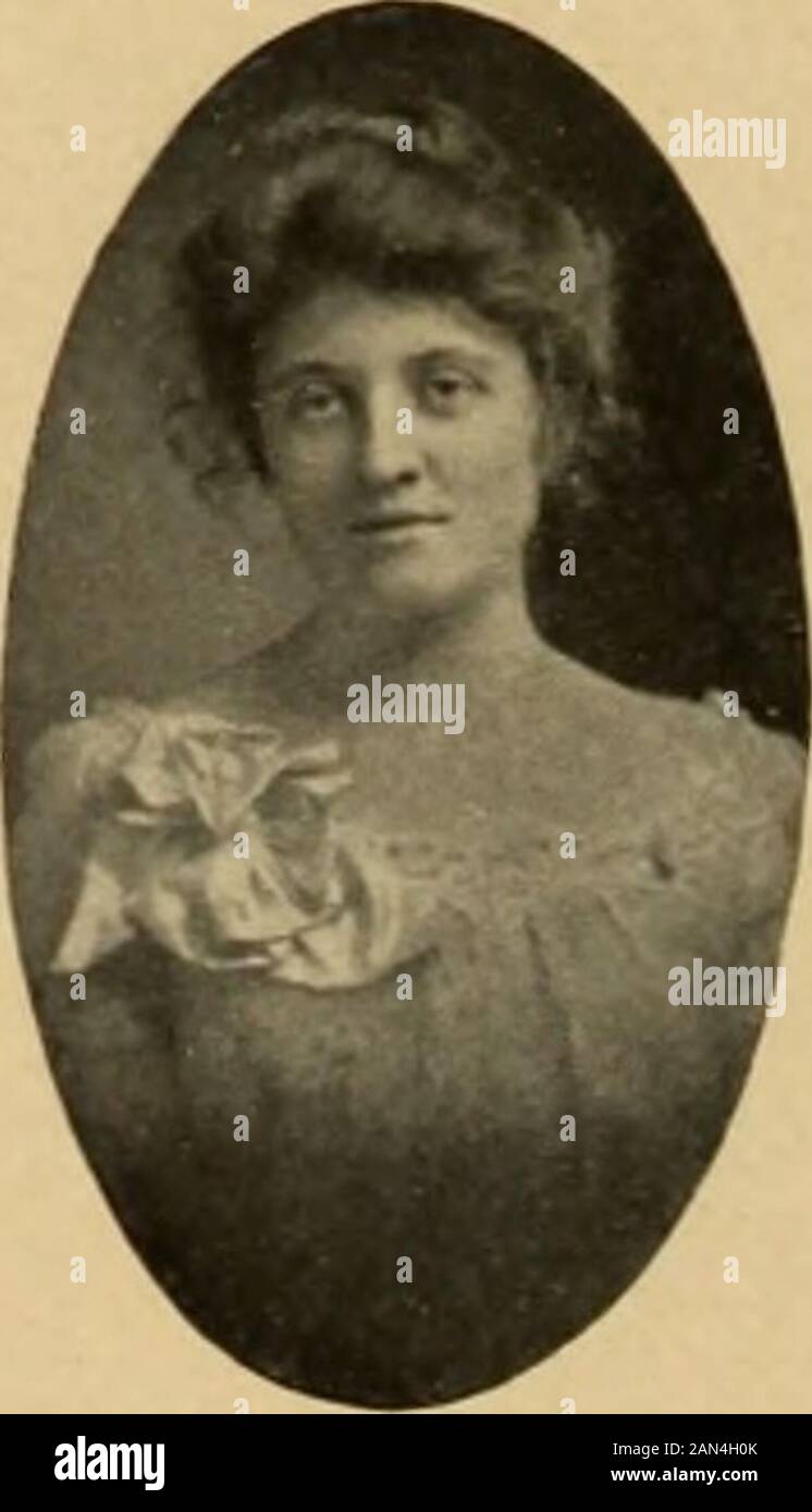 Classe 1902 Classbook . Marie Pugsley 701 Highland Ave., Kansas City, Mo. Helena Wenberg Porteous34 Fairmount St., Norwich, Conn Foto Stock
