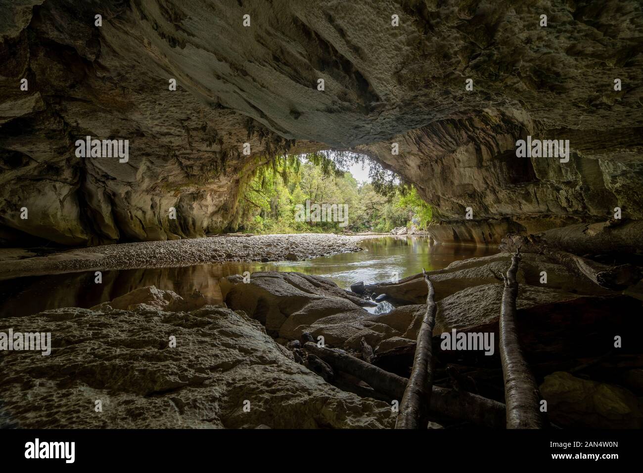 Cancello di Moria Arch, Kahurangi National Park Foto Stock