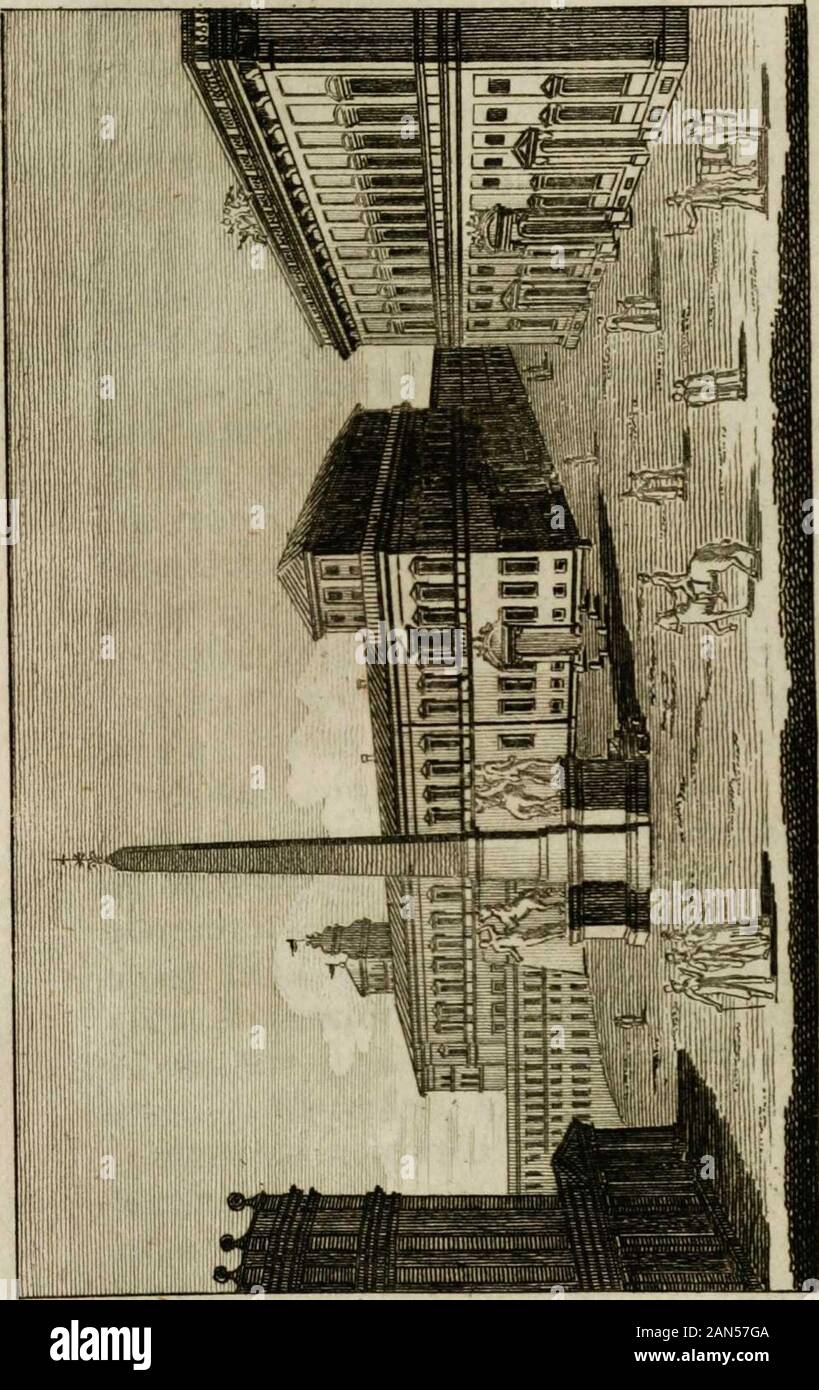 Descrizione di Roma e de' contorni (Volume 2) . osi , ha unabeli opera di Carlo Maratta , e la voltadì Gio. Odazj , co laterali di LudovicoPiazzanti, il quale dipinse nellultima laMadonna e altre figura, ove è la volta diGiuseppe chiari e i laterali di M. David.Nella casa vi è la cappella giornat disan Stanislao, che gli ba servito di venuto-ra, ed ivi si vede la bella statua di que-sto santo , fatta da il sig. le Gros, scultoreinsigne Francese . Andando avanti si tro-va sul! Istessa mano il convento delle Cap-puccine fabbricato sullo spazio , donatodalla Principessa Donna Giovanna dAra-gona V anno Foto Stock
