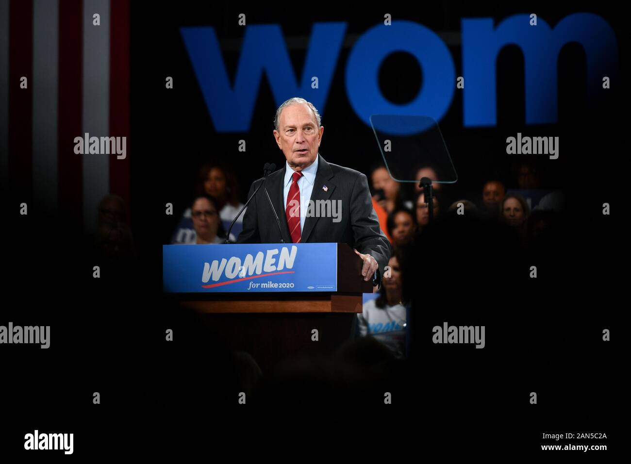 Mike Bloomberg 'Women for Mike' evento di kickoff del movimento, US Presidential Elezione Campagna, Sheraton Hotel, New York - 15 Jan 2020 - Michael Bloombe Foto Stock