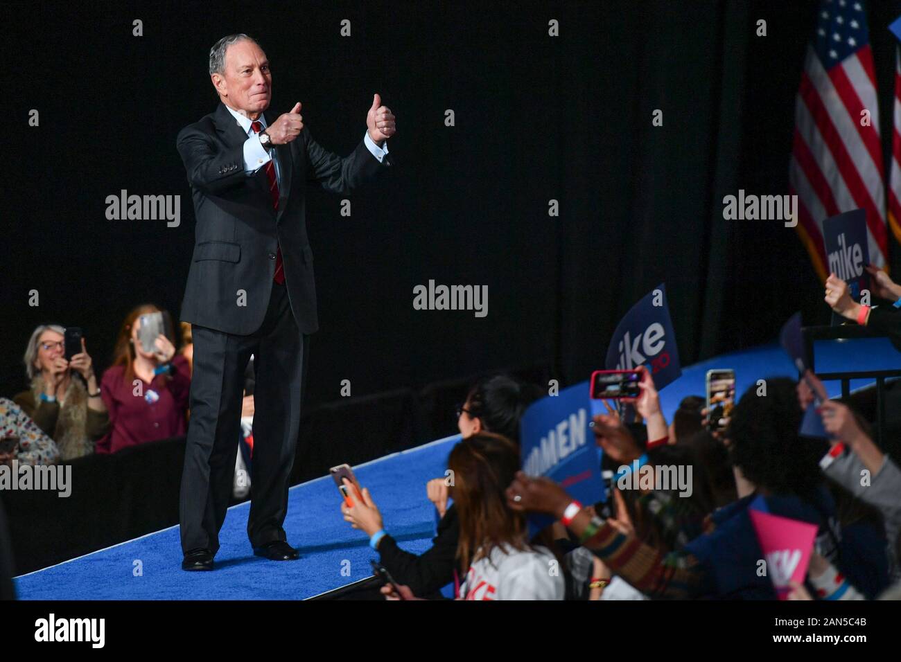 Mike Bloomberg 'Women for Mike' evento di kickoff del movimento, US Presidential Elezione Campagna, Sheraton Hotel, New York - 15 Jan 2020 - Michael Bloombe Foto Stock