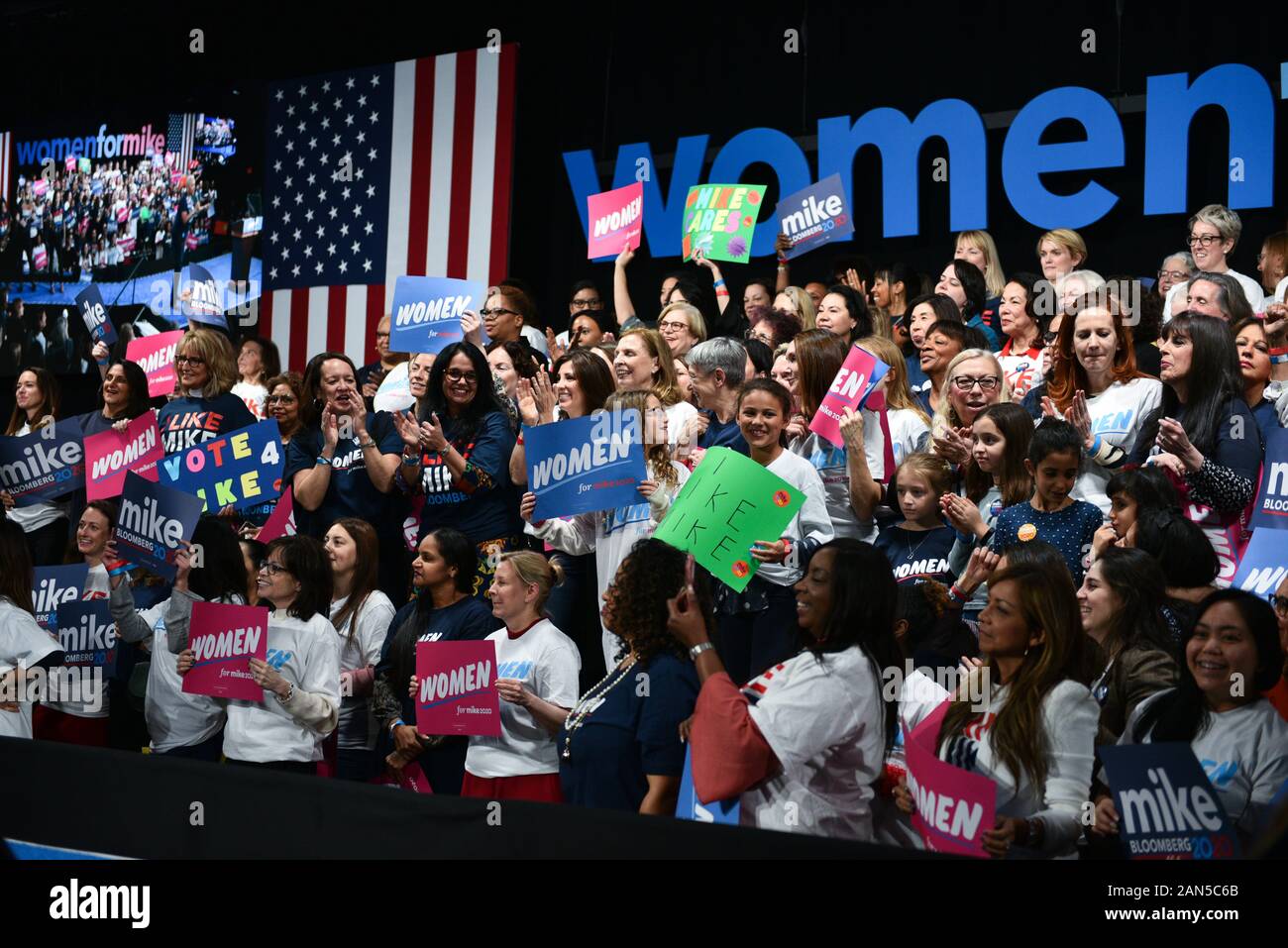 Mike Bloomberg "Donne per Mike' movimento evento kickoff, elezioni presidenziali americane di campagna elettorale, lo Sheraton Hotel, New York - 15 Gen 2020 - Groundswell mov Foto Stock