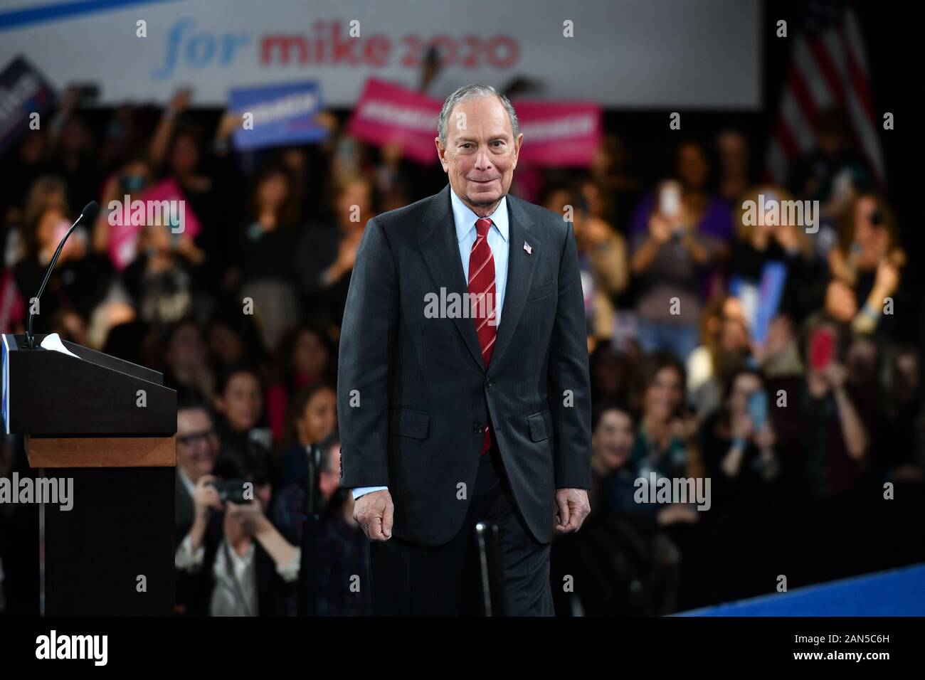 Mike Bloomberg 'Women for Mike' evento di kickoff del movimento, US Presidential Elezione Campagna, Sheraton Hotel, New York - 15 Jan 2020 - Michael Bloombe Foto Stock