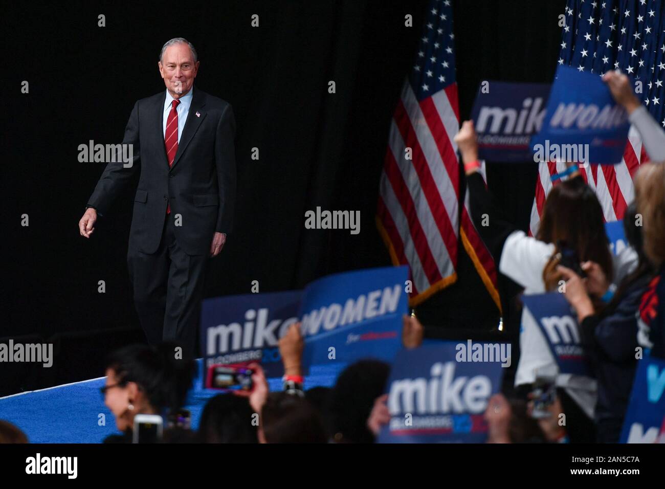 Mike Bloomberg 'Women for Mike' evento di kickoff del movimento, US Presidential Elezione Campagna, Sheraton Hotel, New York - 15 Jan 2020 - Michael Bloombe Foto Stock