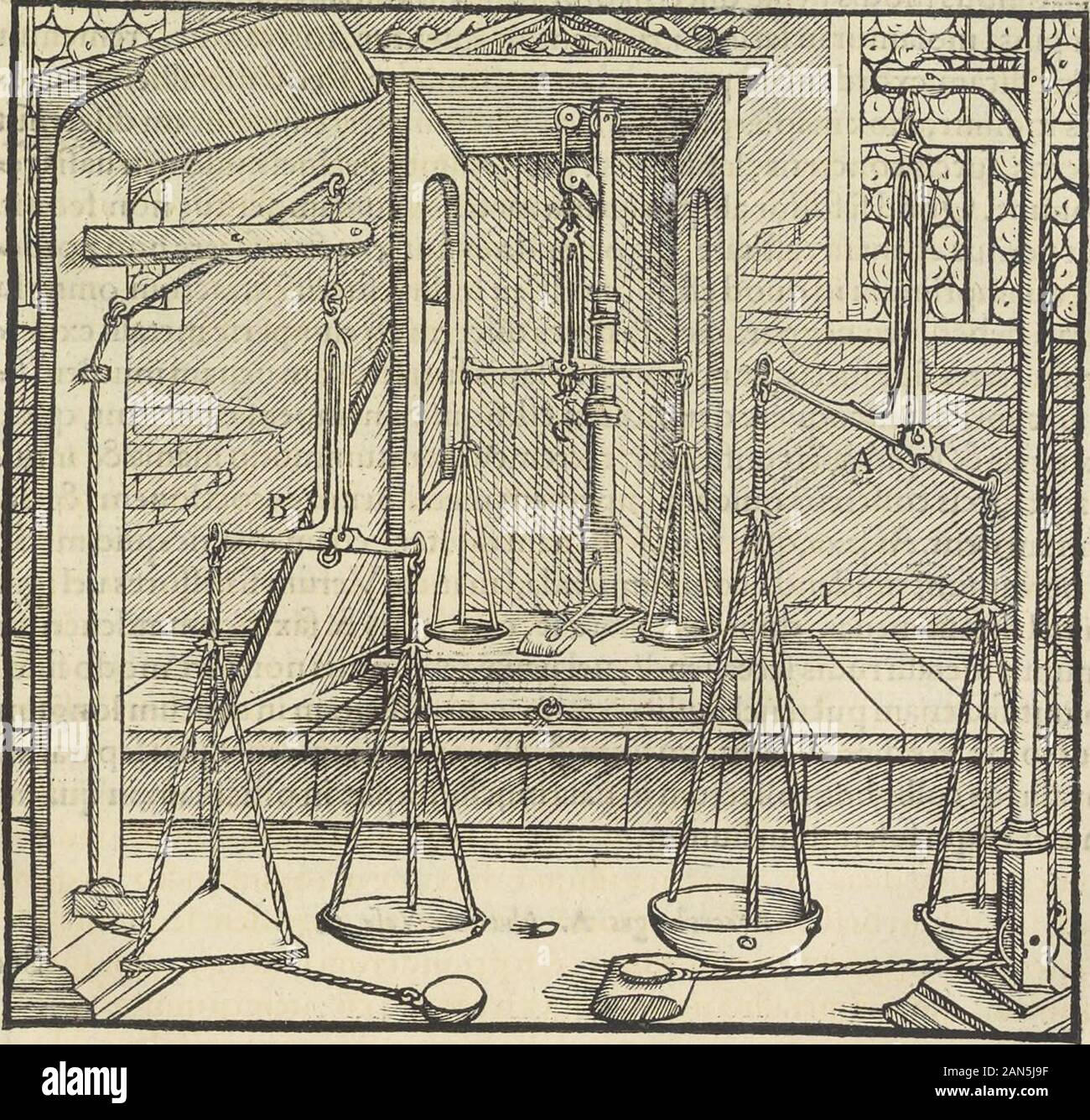 Georgii Agricolae De re metallica : libri XIIQuibus officia, instrumenta, machinae, ac omnia deni[que] ad metallicam spectantia, non modo luculentissimè describuntur, sed & per le effigi, suis locis infertas, adiunctis latinis, germanicis [que] appellationibus ita ob oculos ponuntur, ut clarius tradi non possint; Eiusdem De animantibus subterraneis liber, . o metallorum & monetis. Tres autem minores libra;funt,quibus uenas,metalla,additamenta ponderamus:prima, qua plumbu; ? &Aggi* .... LIBER SEPTIMVS. MI07i & additameta:ea inter minores iftas libras eft maxima:&: Oddone maioris ponderis uncrjsin e Foto Stock