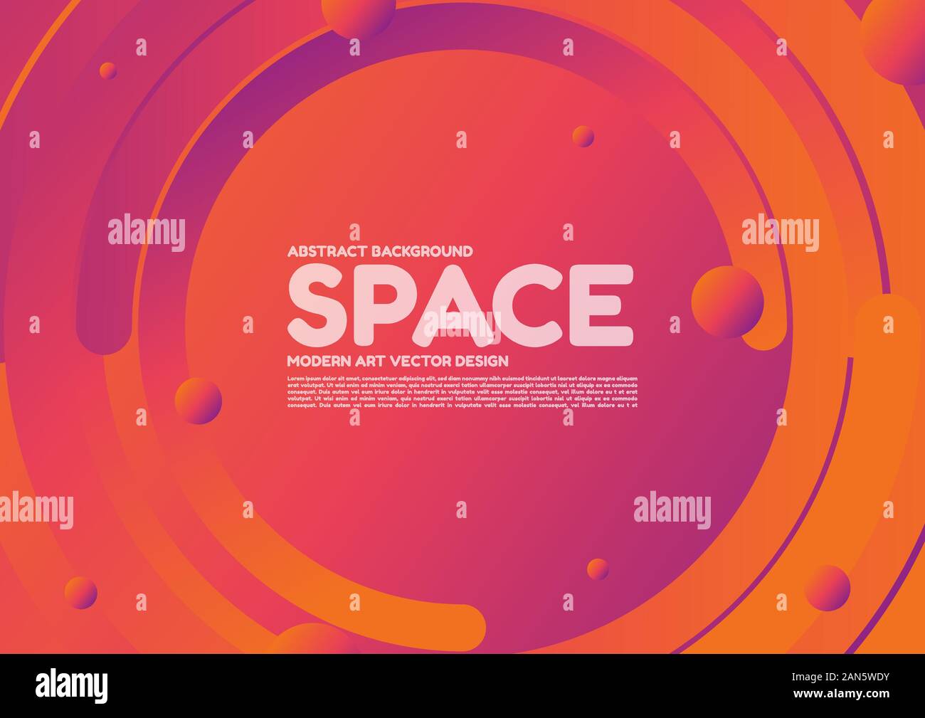 Sfondo astratto spazio arte moderna progettazione del vettore di linea onda di forma curva di progettazione. illustrazione vettoriale Illustrazione Vettoriale