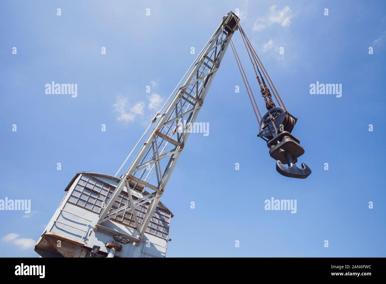 Vecchia gru industriali Foto Stock