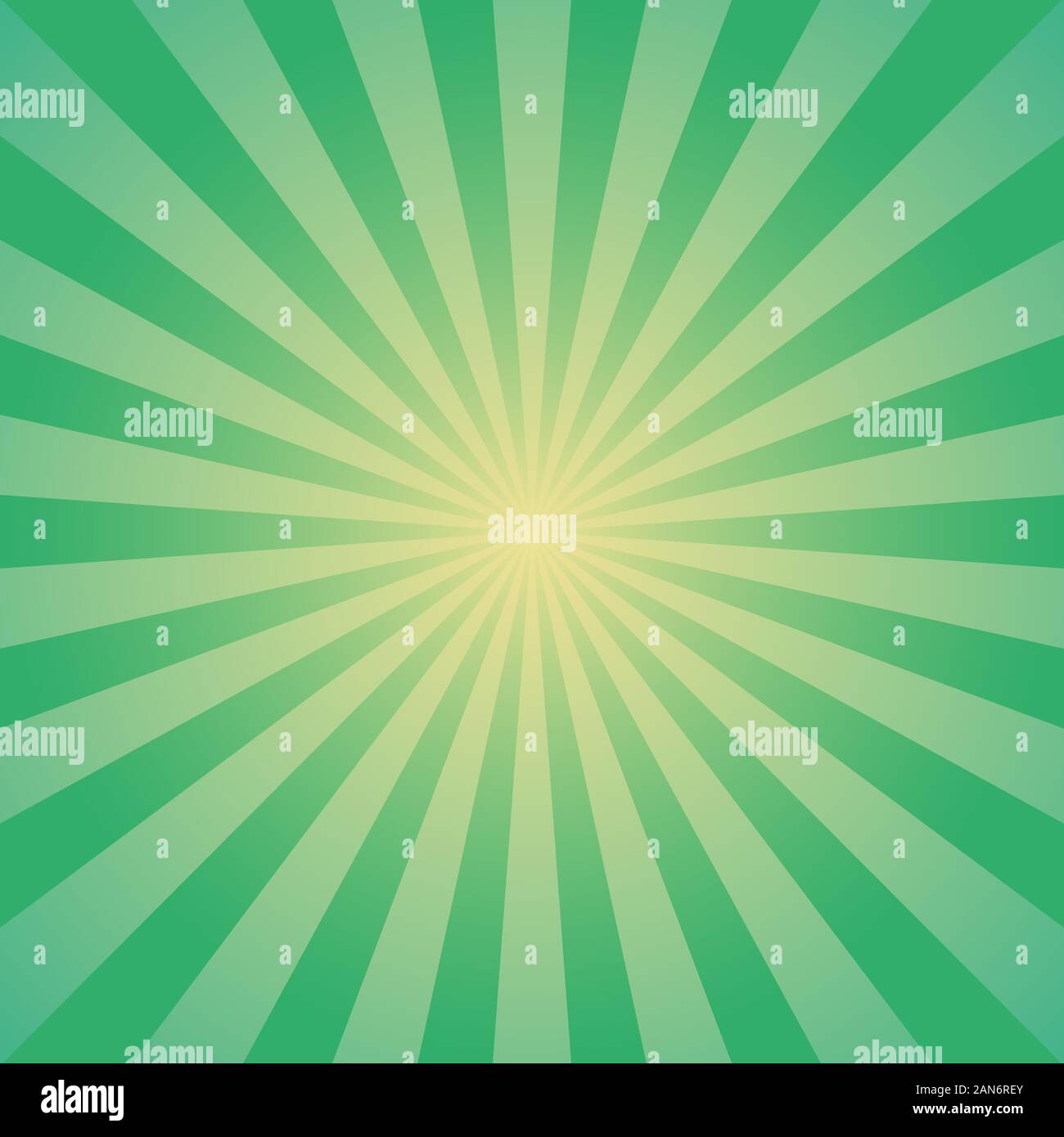 La luce del sole sullo sfondo astratto. Green burst colore sfondo. Illustrazione Vettoriale. Fascio di Sun Ray sunburst sfondo pattern. San Patrizio giorno backd luminoso Illustrazione Vettoriale