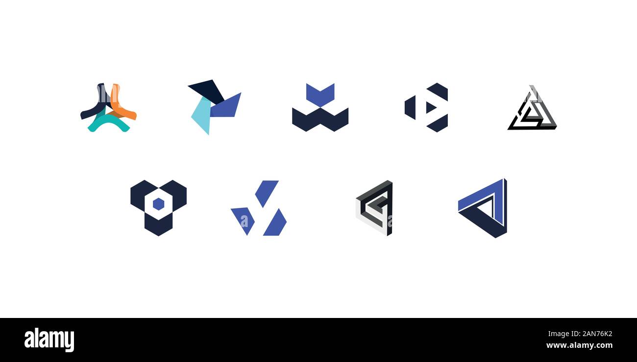 Un unico logo che possono aiutare il vostro business a crescere fino Illustrazione Vettoriale