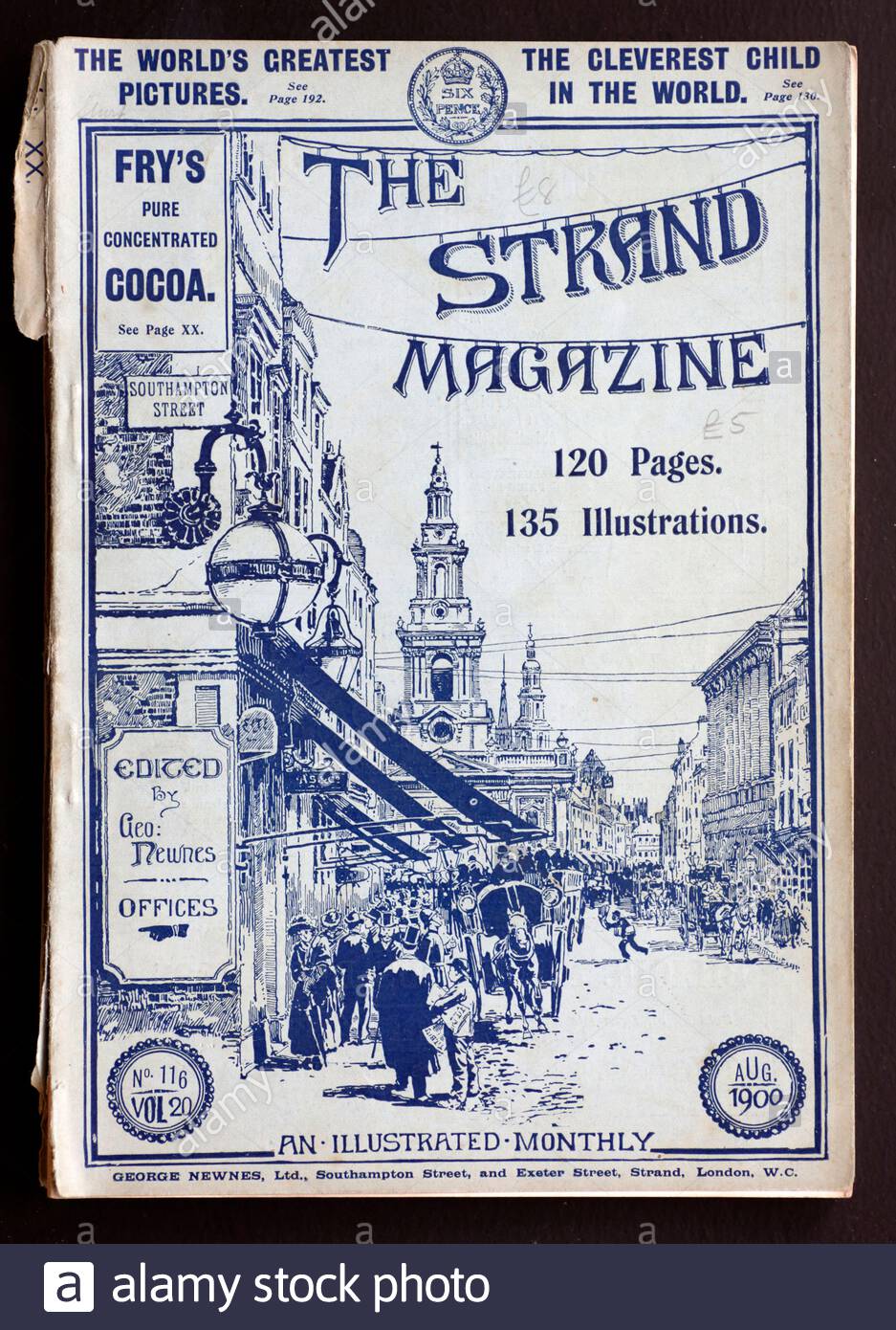 The Strand Magazine mensile illustrato, essa è stata pubblicata nel Regno Unito dal 1891 fino al 1950, vintage copia da agosto 1900 Foto Stock