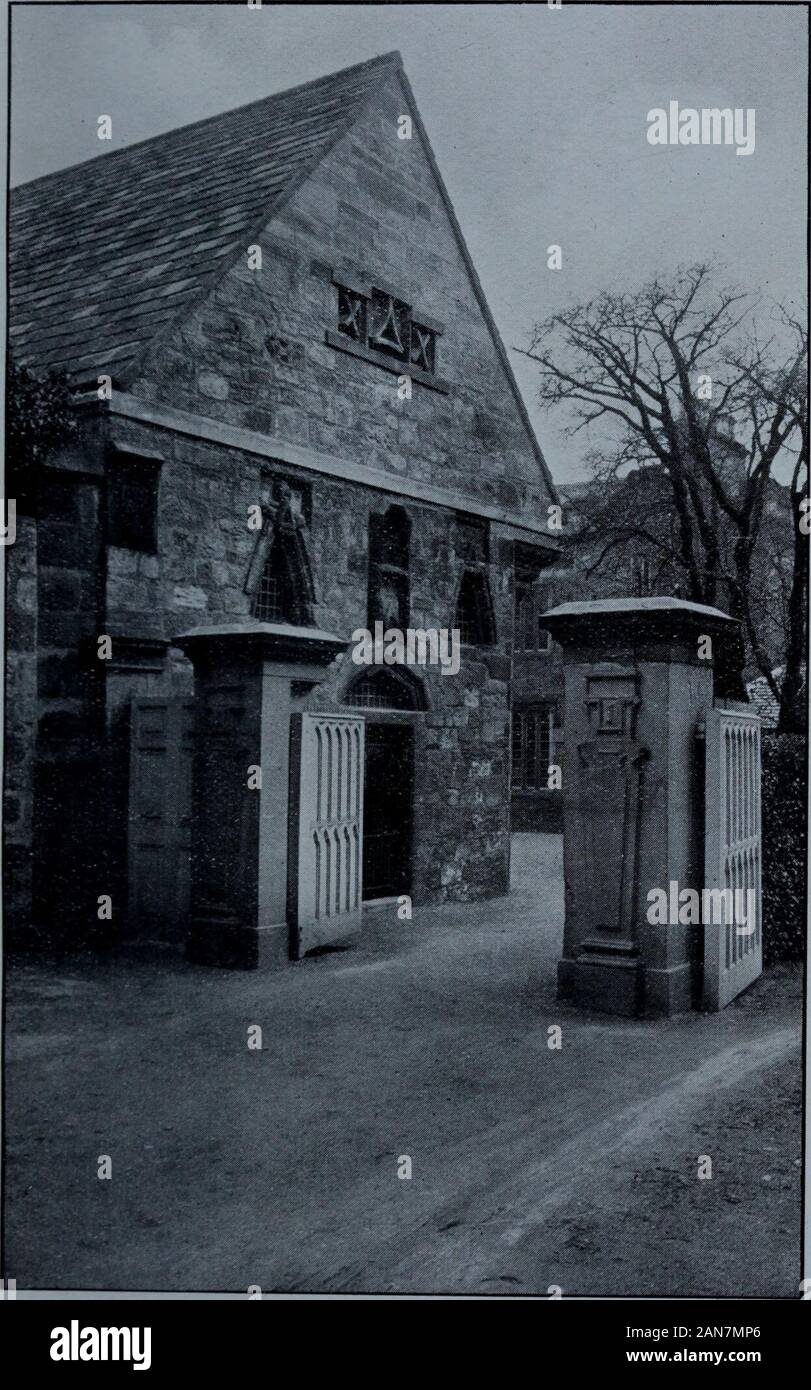 Sussidio per la città e università di StAndrews . Piastra XXIV.. Old St. Leonards chiesa-West End, dal 1910. Piastra XXV. Foto Stock