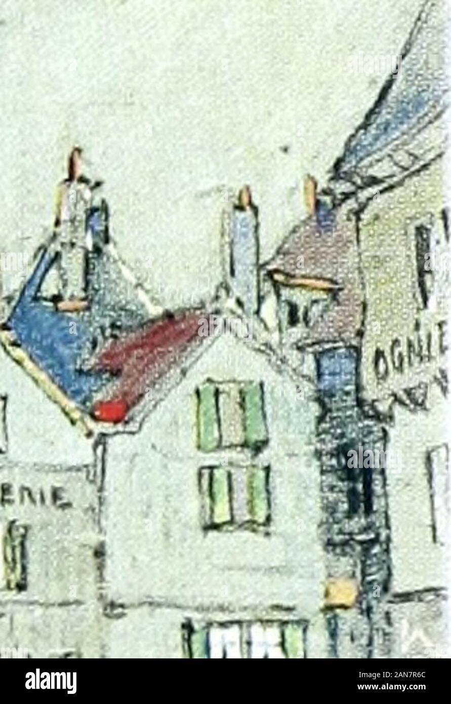 Svanite halls e cattedrali di Francia . ?. ^^X-jfiu^mL coi&GT;i<l CQ SOISSONS Childeric III fu deposto; Pipino di Heristal receivedhis corona e Louis le Debonnaire imprigionato dal hisheartless figli in 833. Abelardo, condannato alla Coun-cil di Soissons, è stata confinata qui per anni. Il monastero è stato uno dei più ricchi di Francia, hold-ing un appannaggio dei duecento cinquanta villaggi, in cluding manor case e fattorie. Un Guerriero abbotheaded centocinquanta vassalli armati a theBattle di Bouvines. Delle sette chiese di San Medard nulla di ri-mained, e il sito è stato occupato da Foto Stock