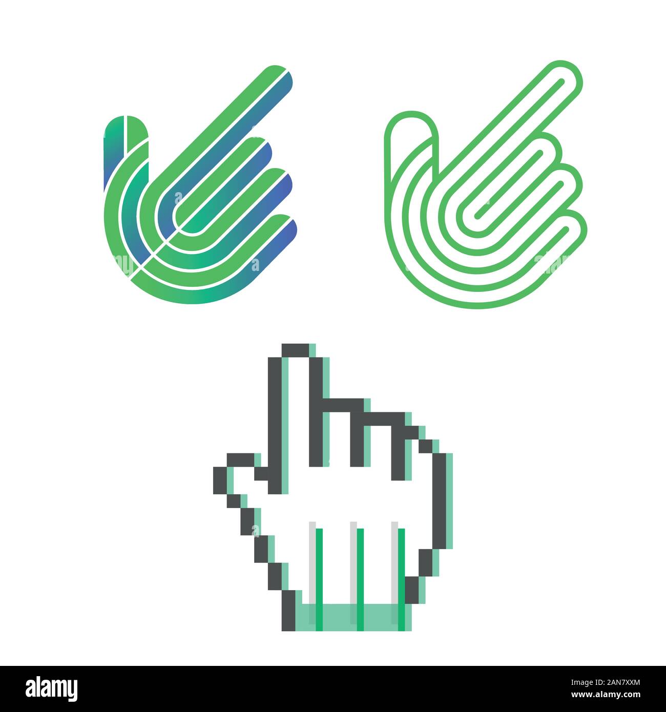 Un logo unico che può aiutare il vostro business a crescere fino Illustrazione Vettoriale