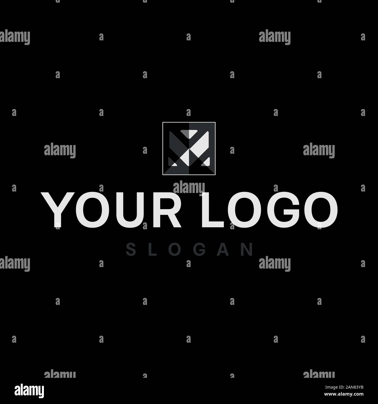 Un logo unico che può aiutare il vostro business a crescere fino Illustrazione Vettoriale