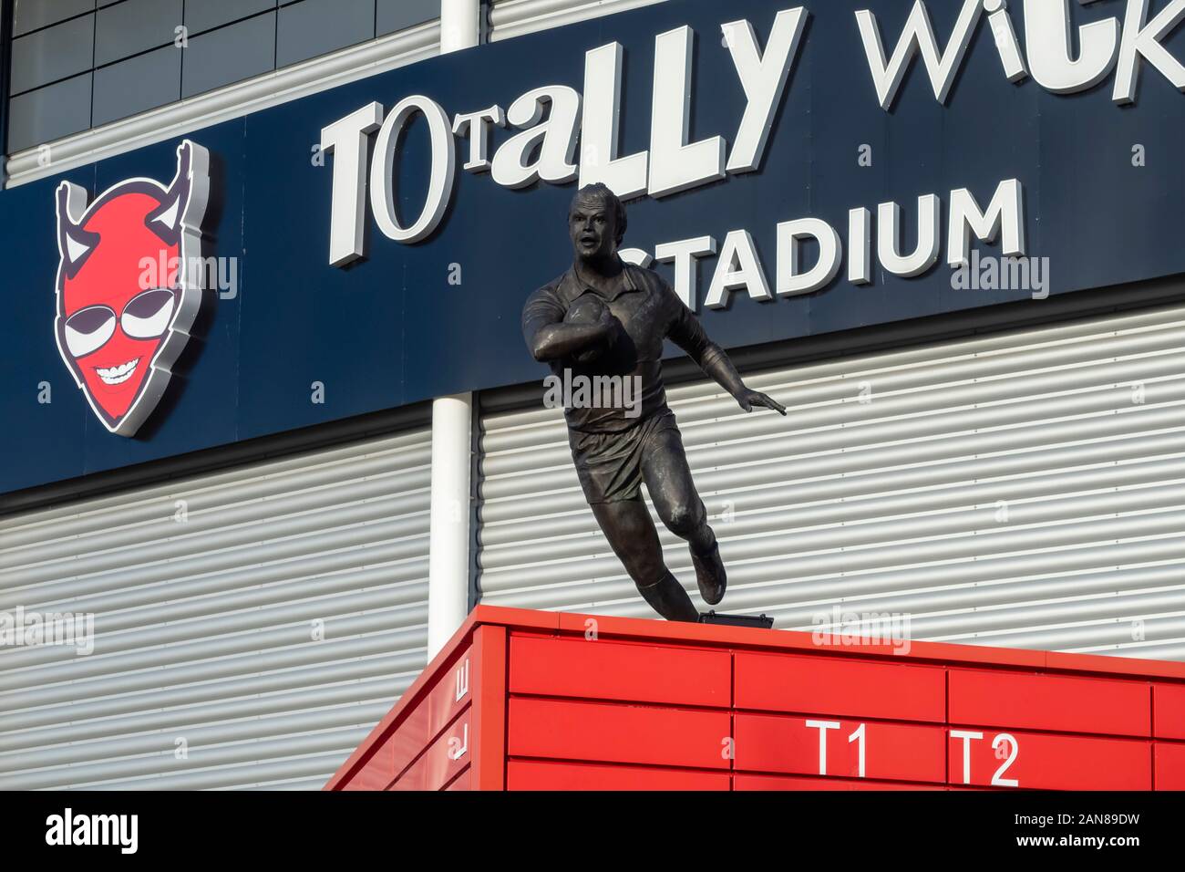 St Helens R.F.C. è un club professionistico di rugby a St Helens, Merseyside che gareggia nella Super League, il top della competizione per il rugby Foto Stock