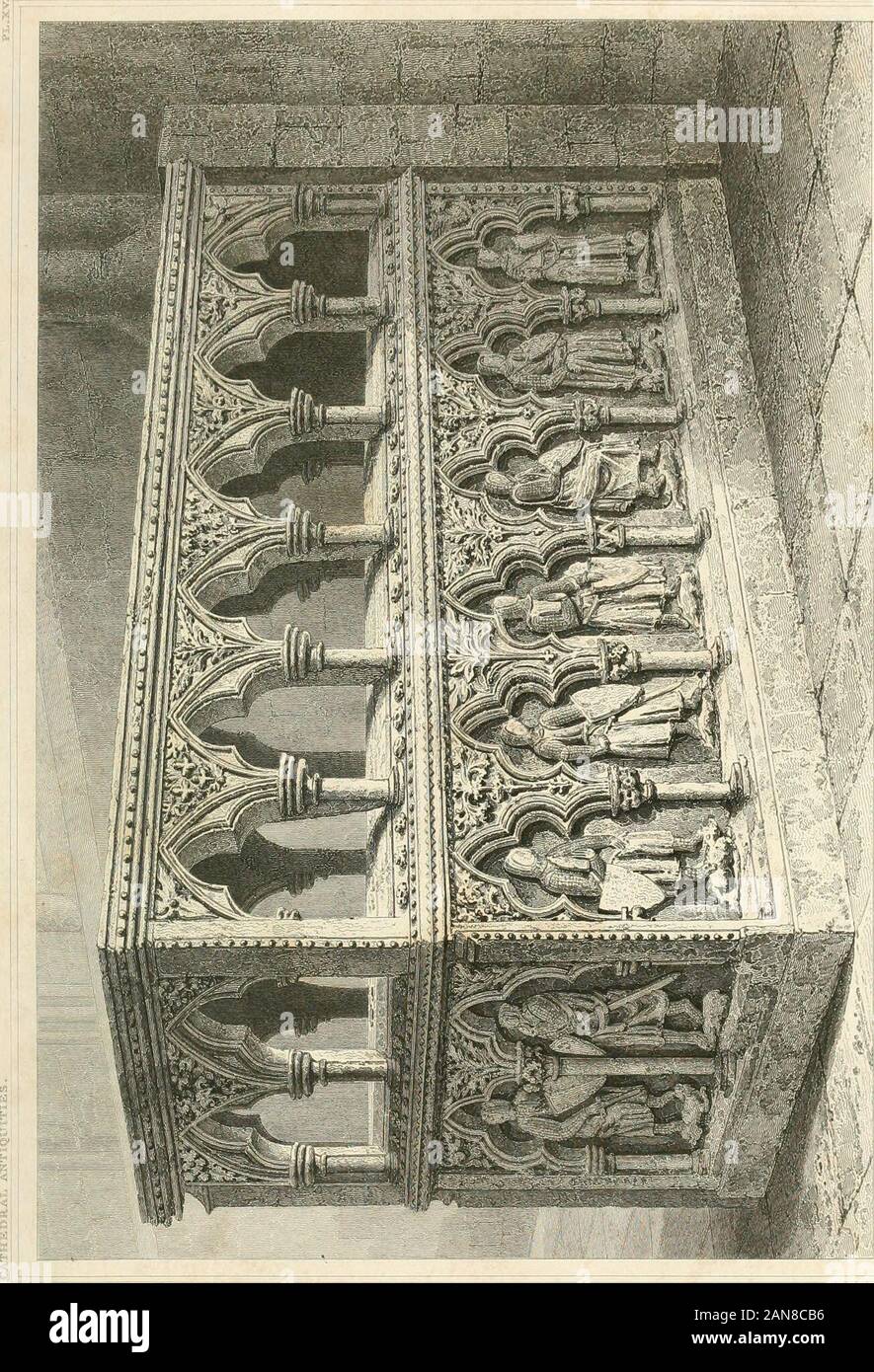 La storia e le antichità della chiesa cattedrale di Hereford : illustrato con una serie di incisioni di vedute, elevazioni e i piani di questo edificio con aneddoti biografici di eminenti persone collegate con la costituzione . W-IT,R;u-tl-t! del* INCISO WW? Wbdkiotli. A sud di &XLE. MOHITMEMT DEL MONTANTE EICHOF©, K?e . La eevpmewtun banda DIGKOTSON NEWTON,come, Rettore cf BroburyT fc Vicario Breawsraine af.thie piastra msinibeaTyffae Ls ? VubUshid Jiih 1J830;T3U Zonaman X- un&rttrnostxrJlow.. CATUKULLAI, un Foto Stock