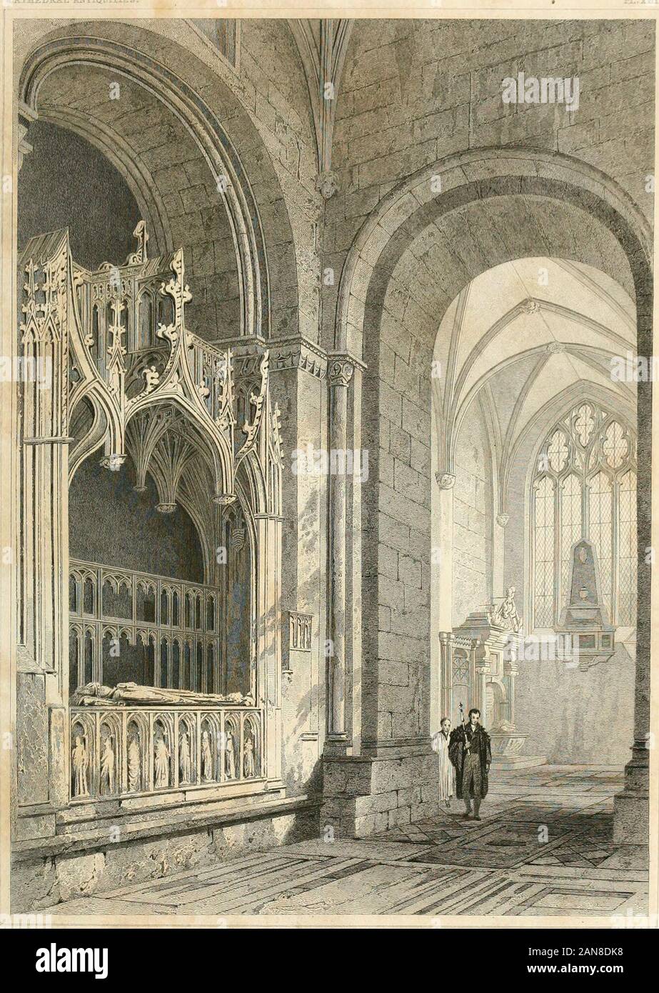 La storia e le antichità della chiesa cattedrale di Hereford : illustrato con una serie di incisioni di vedute, elevazioni e i piani di questo edificio con aneddoti biografici di eminenti persone collegate con la costituzione . ? HJEJRIEniCMIG) (SATffiDij; I ir HEREFORD; un patrono cd Caleratnre thi . - ? Inclinazione Xngravrii, U I RAMPA. AHTK M. W-IT,R;u-tl-t! del* INCISO WW? Wbdkiotli. A sud di &XLE. MOHITMEMT DEL MONTANTE EICHOF©, K?e . La eevpmewtun banda DIGKOTSON NEWTON,come, Rettore cf BroburyT fc Vicario Breawsraine af.thie piastra msinibeaTyffae Ls ? VubUshid Jiih 1J830;T3U Zonaman X- un&rttrnostx Foto Stock