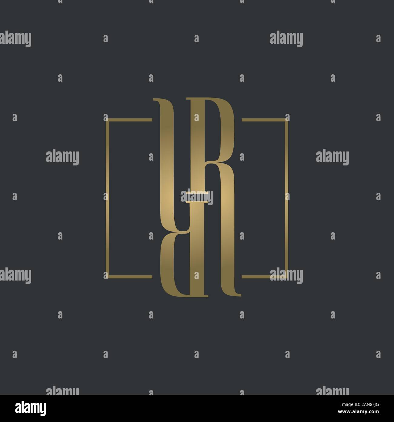 Un logo unico che può aiutare il vostro business a crescere fino Illustrazione Vettoriale