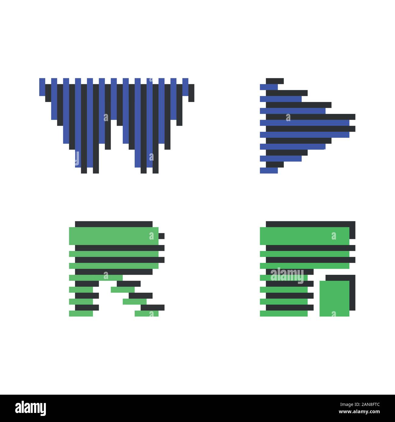 Un logo unico che può aiutare il vostro business a crescere fino Illustrazione Vettoriale