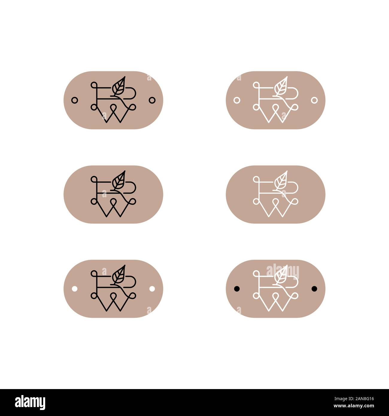 Un logo unico che può aiutare il vostro business a crescere fino Illustrazione Vettoriale