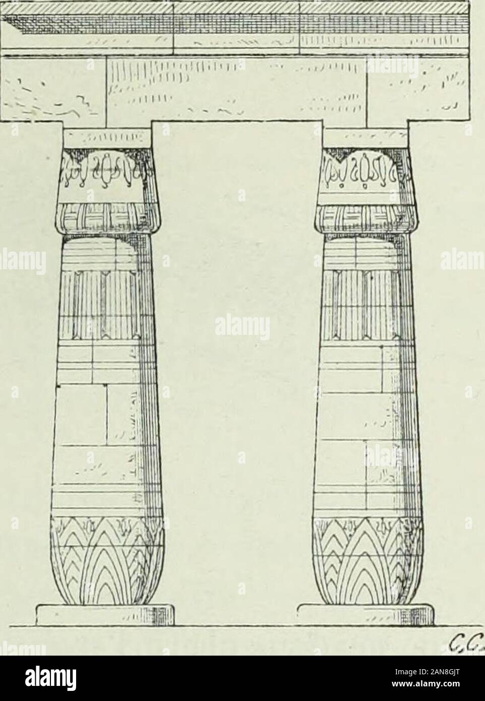 Histoire de l'arte dans l'antiquité: Egypte, Assyrie, perse, Asie minore, Grece, Etrurie, Roma . 66. - Thèbes. Ramesseum (Desci: de lEgypte, t. II, pi. 28). Les combinaisons proportionnelles de ces éléments, des pleins etdes vides, sont telles, quil est impossibile de les classer en modesdéfinis. Cest là onu caractères des qui distinguent larchitecture égyp-tienne de larchitecture classique. Dans lart grec, il y un modulo dell'ONU,cest-à-terribili une certaine unité de proporzione qui détermine les rapportsdes forme entre elles et qui les place les unes à légard des autresdans une mutuelle et invariabile dép Foto Stock
