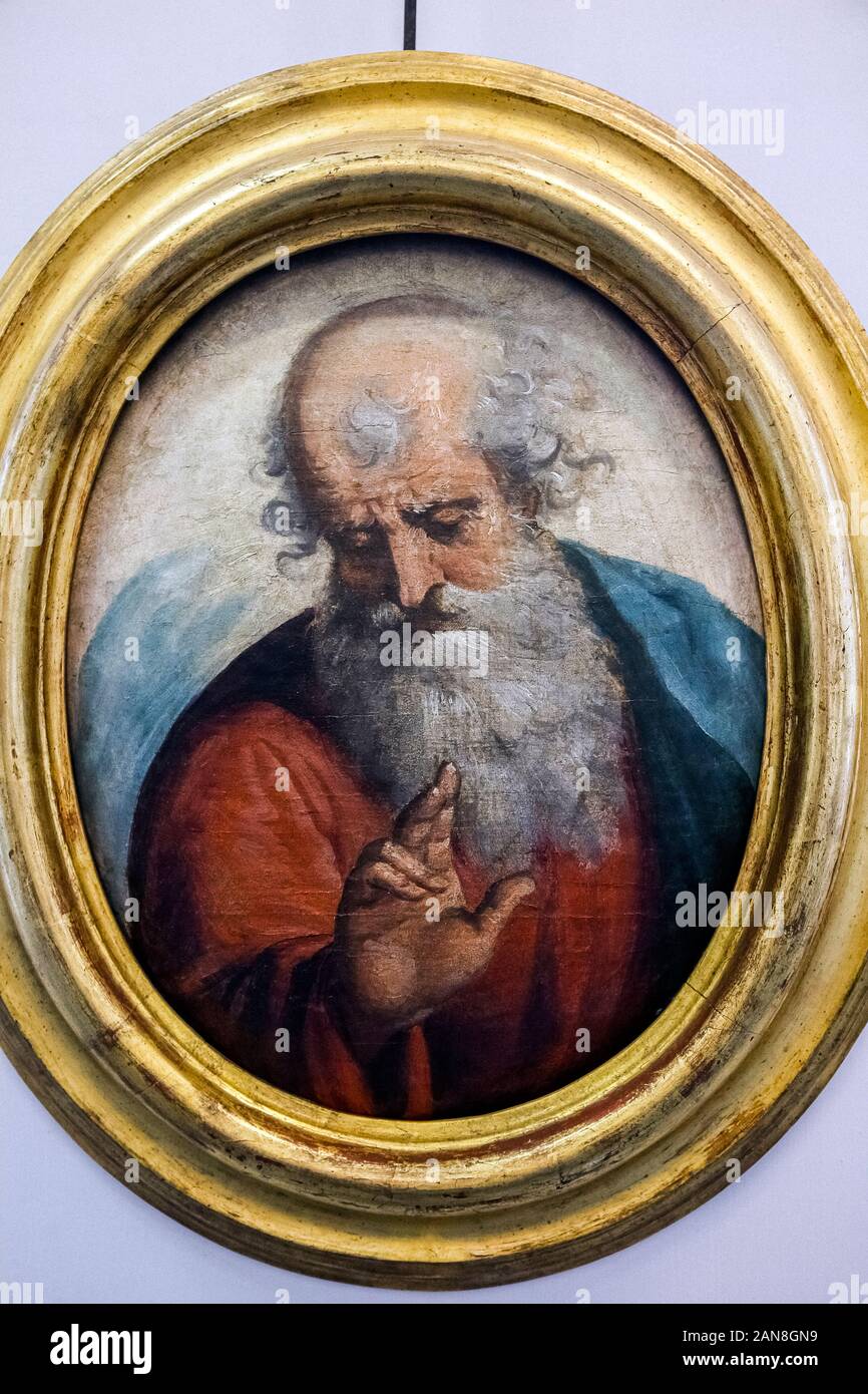 Italia Liguria Genova - Musei di Strada Nuova - Palazzo Bianco - Luca Cambiaso - Padre Eterno - ( Padre eterno ) Foto Stock