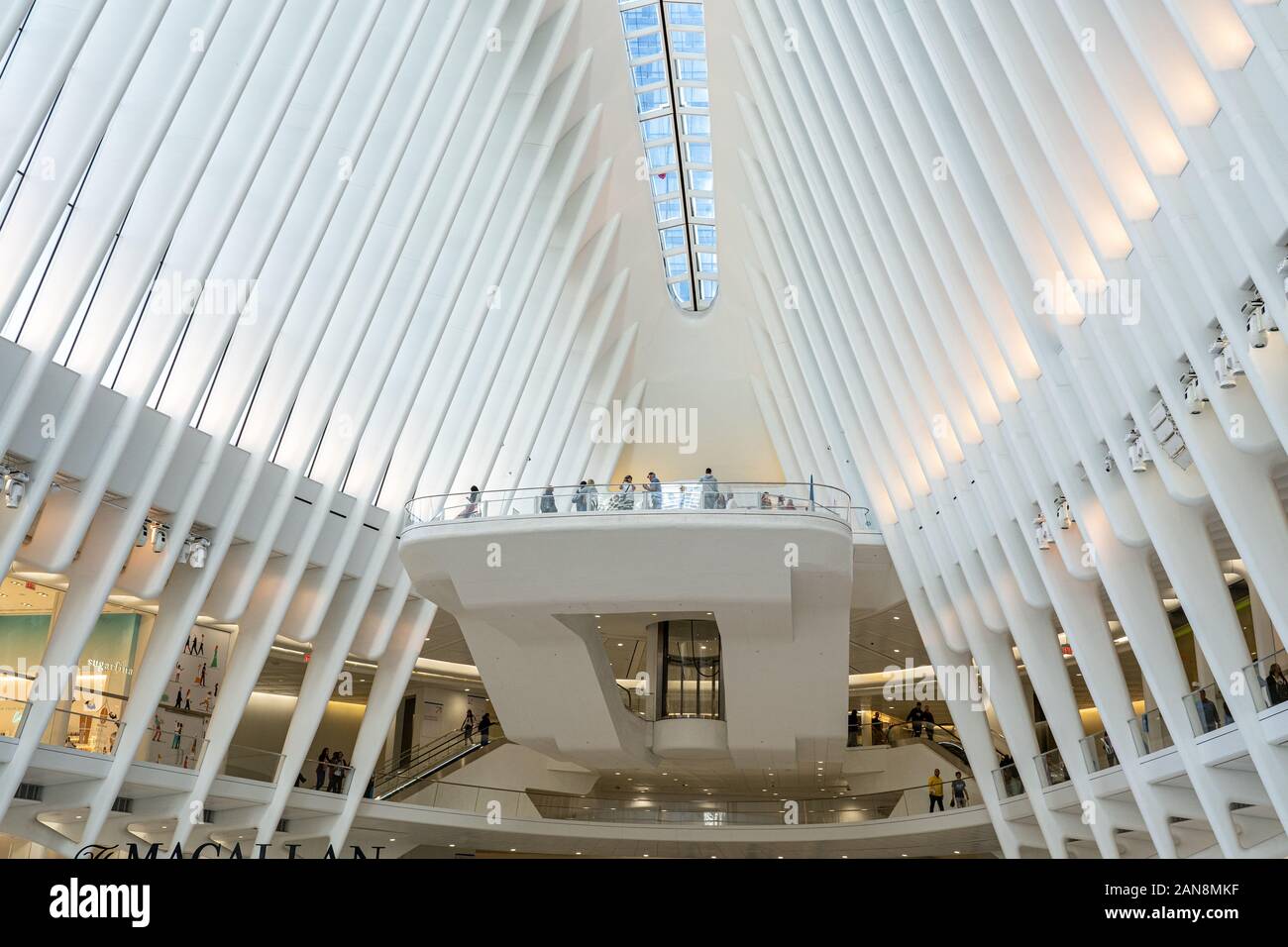 World Trade Center Station in New York City, Stati Uniti d'America Foto Stock