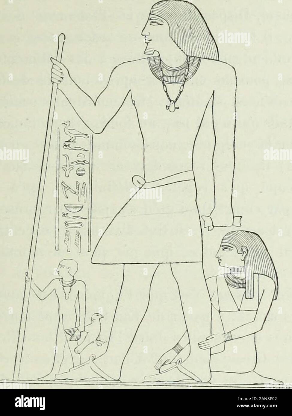 Histoire de l'arte dans l'antiquité: Egypte, Assyrie, perse, Asie minore, Grece, Etrurie, Roma . LIMITES DE CETTE ETUDE. 91 puissions invoquer en faveur du particol que Nous avons pris. Les monu-zioni conservés de lAncien Empire sonl moins nombreux que ceuxdes dinastie thébaines el saïles; Ils sont dordinaire de dimensionsmoins imposantes et, sauf de rares eccezioni, ils appartiennent tousà une même catégorie,celle des représentations funéraires; cependant,à tout prendre, ils offrent onu plus vif intérêt. Nest-ce punto eux en. -.1 Femme et son fils. effet, el eux seuls, qui nous permettent de pr Foto Stock