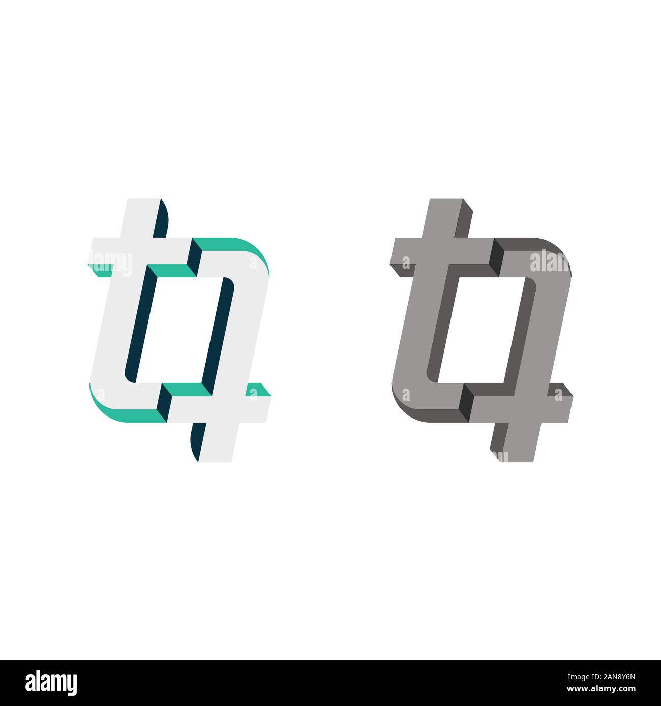 Un logo unico che può aiutare il vostro business a crescere fino Illustrazione Vettoriale