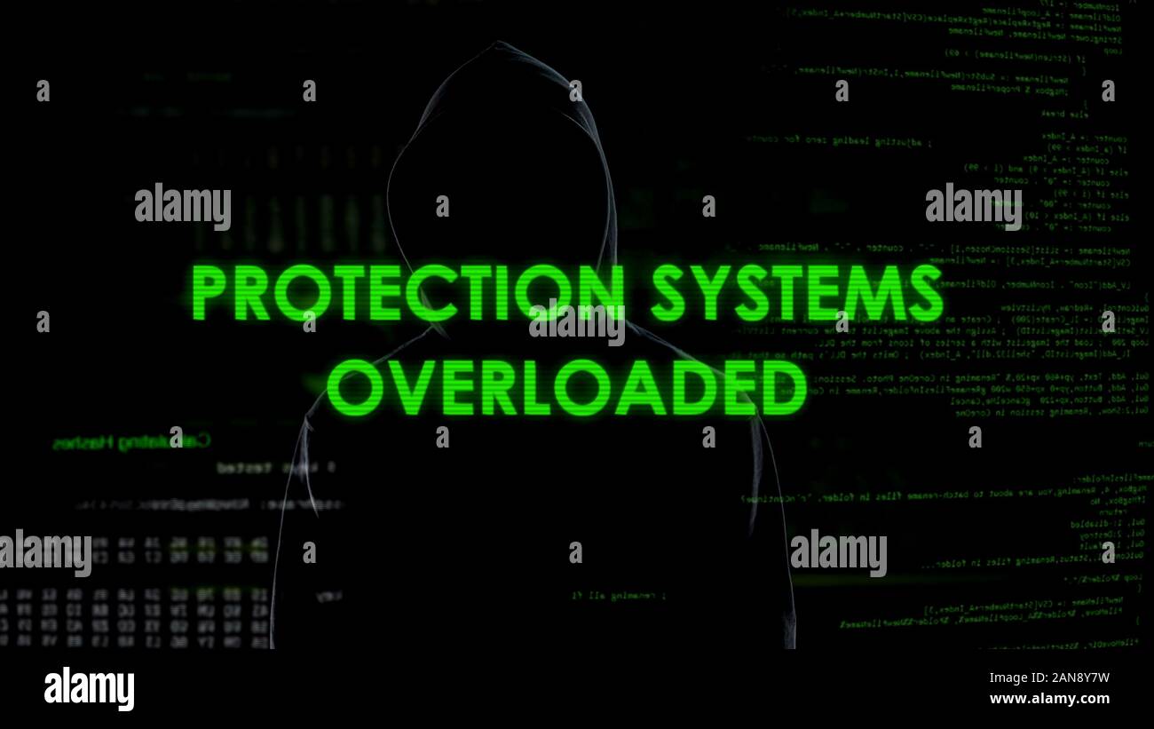 I sistemi di protezione di sovraccarico, attacchi DDOS il governo e i siti privati Foto Stock