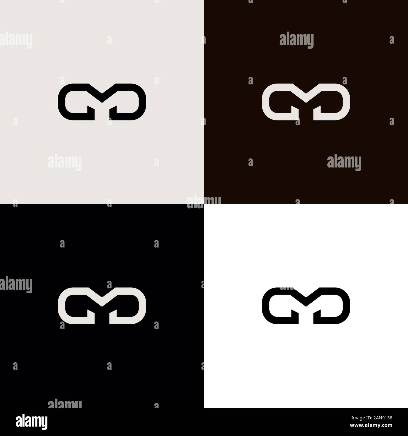 Un logo unico che può aiutare il vostro business a crescere fino Illustrazione Vettoriale