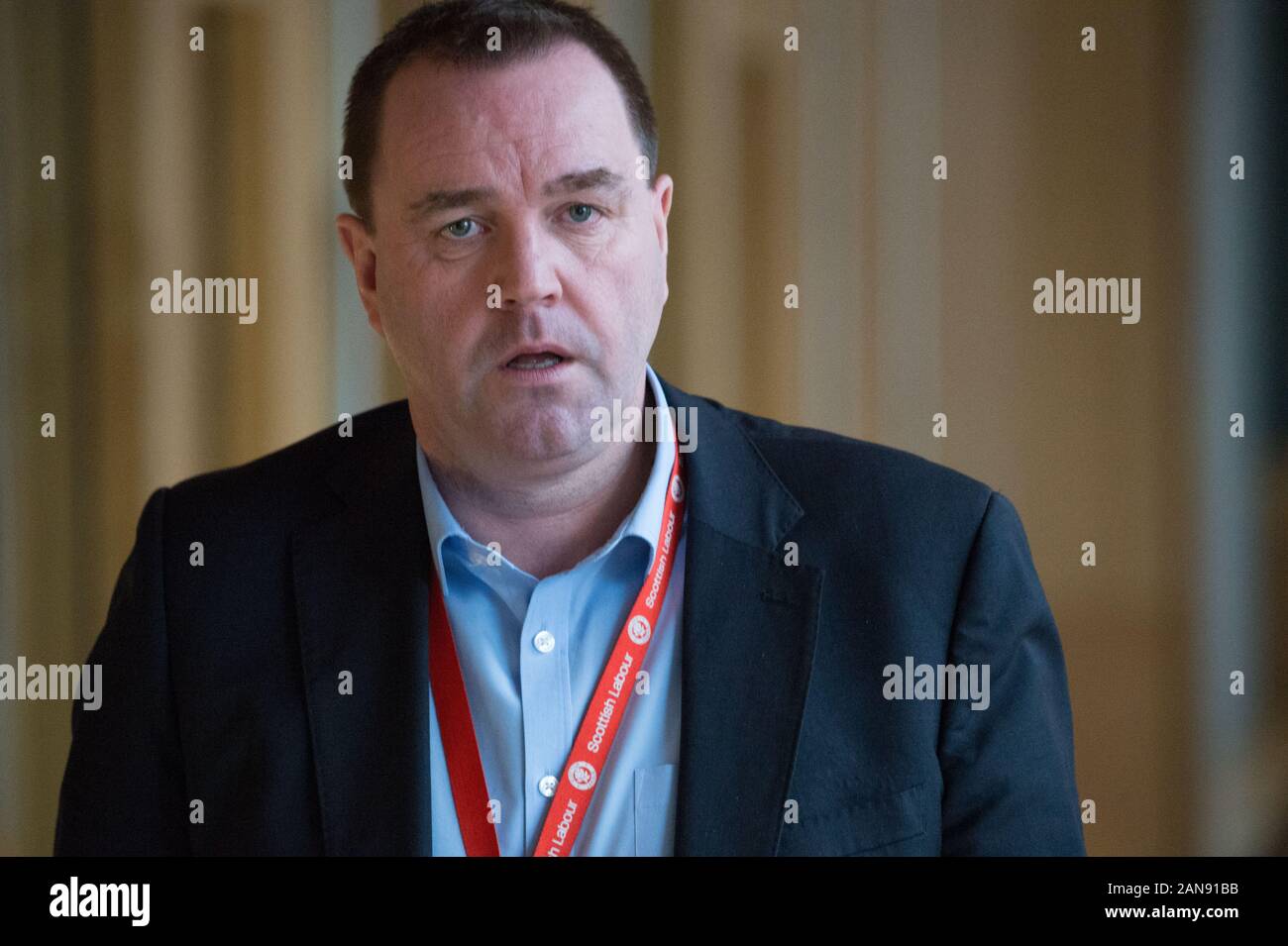 Edinburgh, Regno Unito. 16 gennaio, 2020. Nella foto: Neil Findlay MSP. Scene dal parlamento scozzese di Edimburgo. Credito: Colin Fisher/Alamy Live News Foto Stock Edinburgh, Regno Unito. 16 gennaio, 2020. Nella foto: Neil Findlay MSP. Scene dal parlamento scozzese di Edimburgo. Credito: Colin Fisher/Alamy Live News Foto Stock