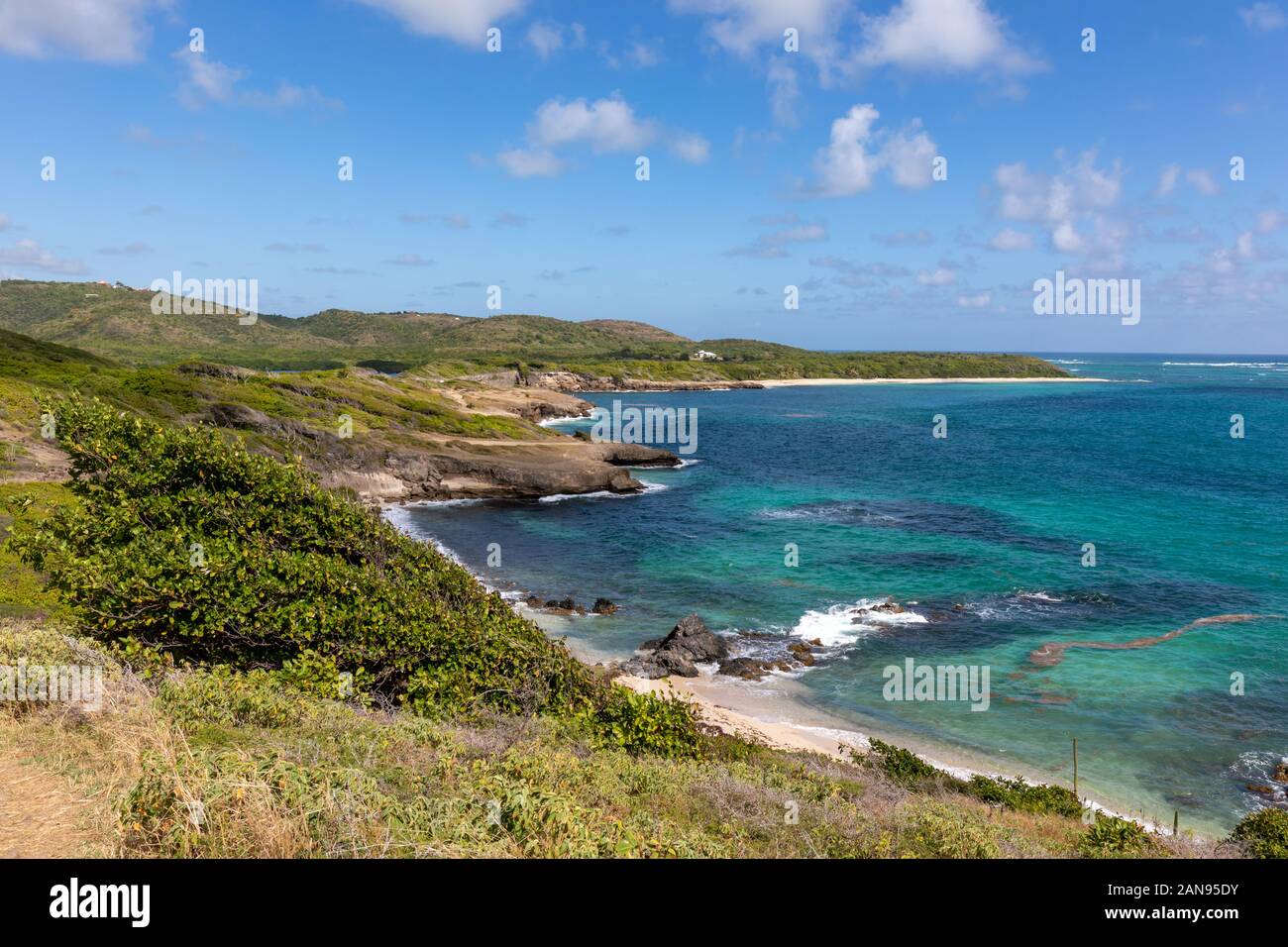 Sainte-Anne, Martinica, FWI - Ferré Cape - Trou Cadia Foto Stock