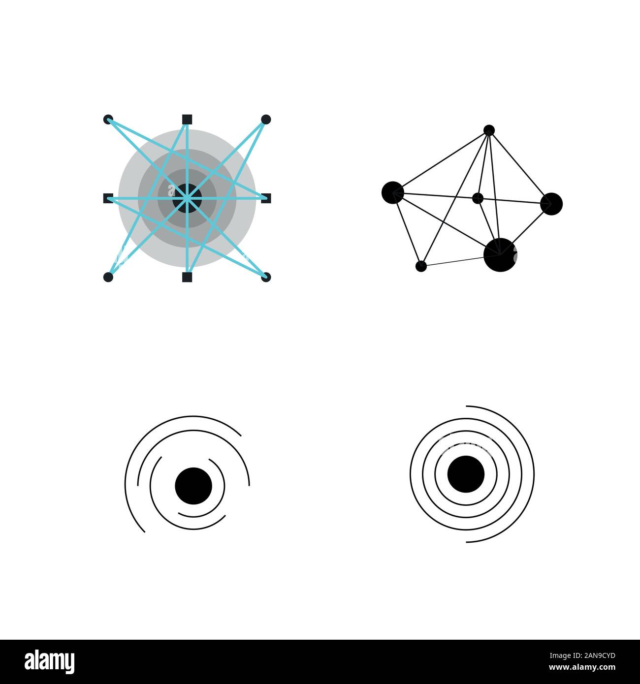 Un logo unico che può aiutare il vostro business a crescere fino Illustrazione Vettoriale