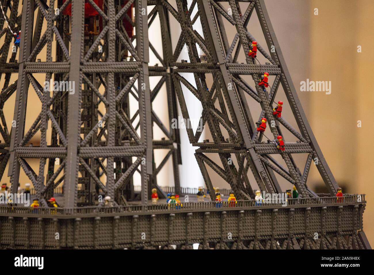 LEGO BRIKS IN MOSTRA DEL CINEMA DI VERSAILLES, Francia Foto Stock