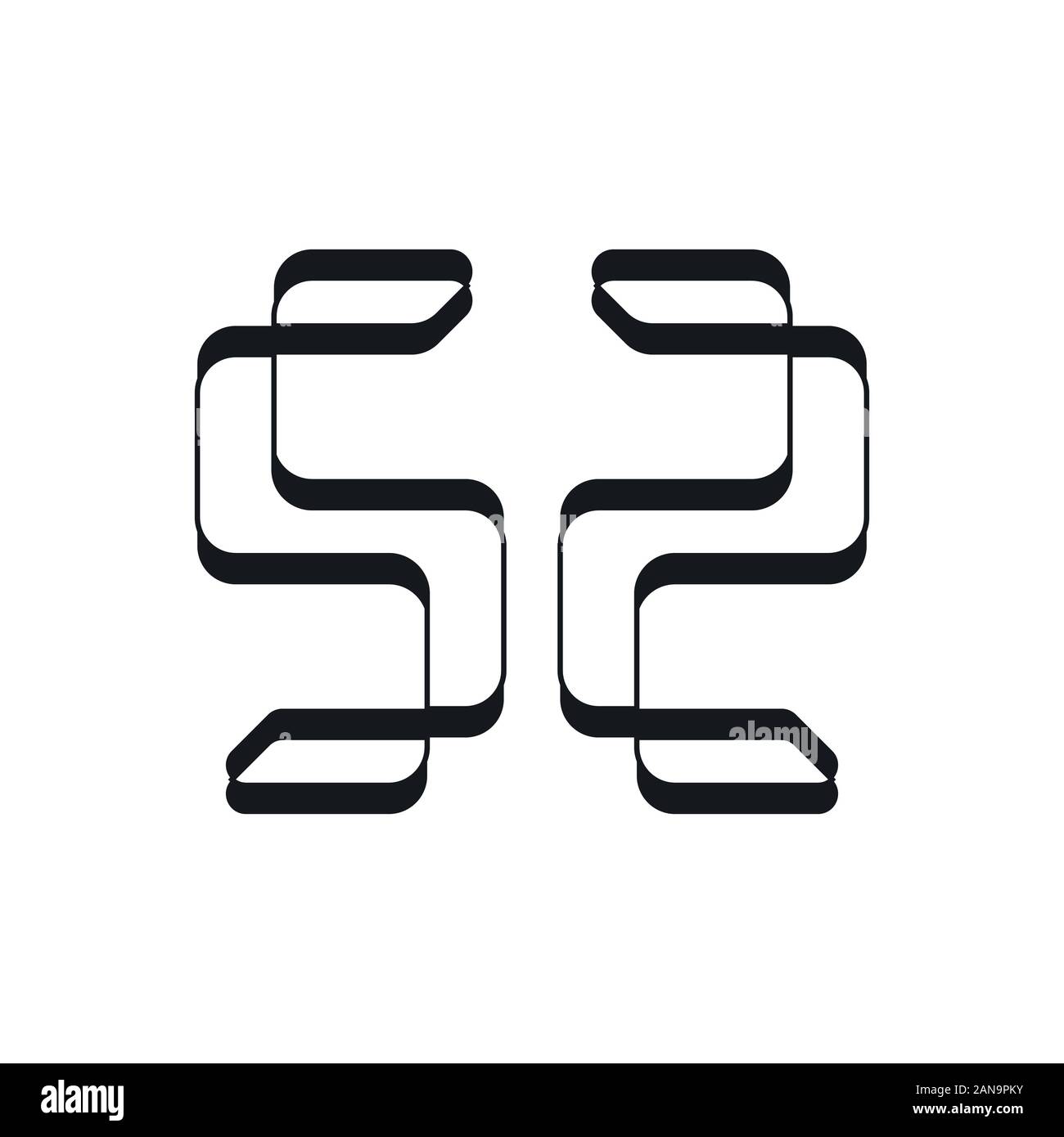 Un logo unico che può aiutare il vostro business a crescere fino Illustrazione Vettoriale